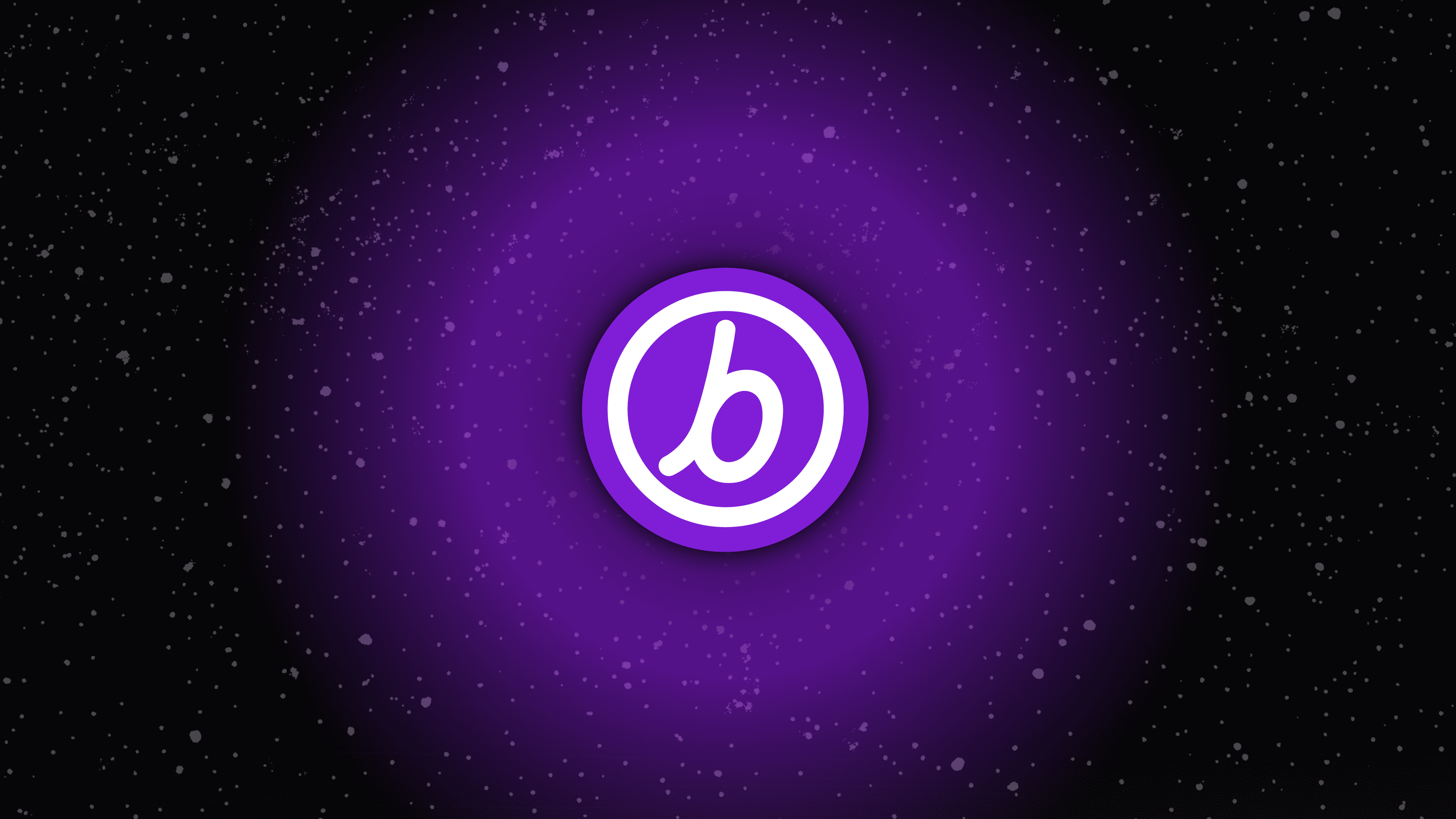 a purple circle with the letter b inside of it