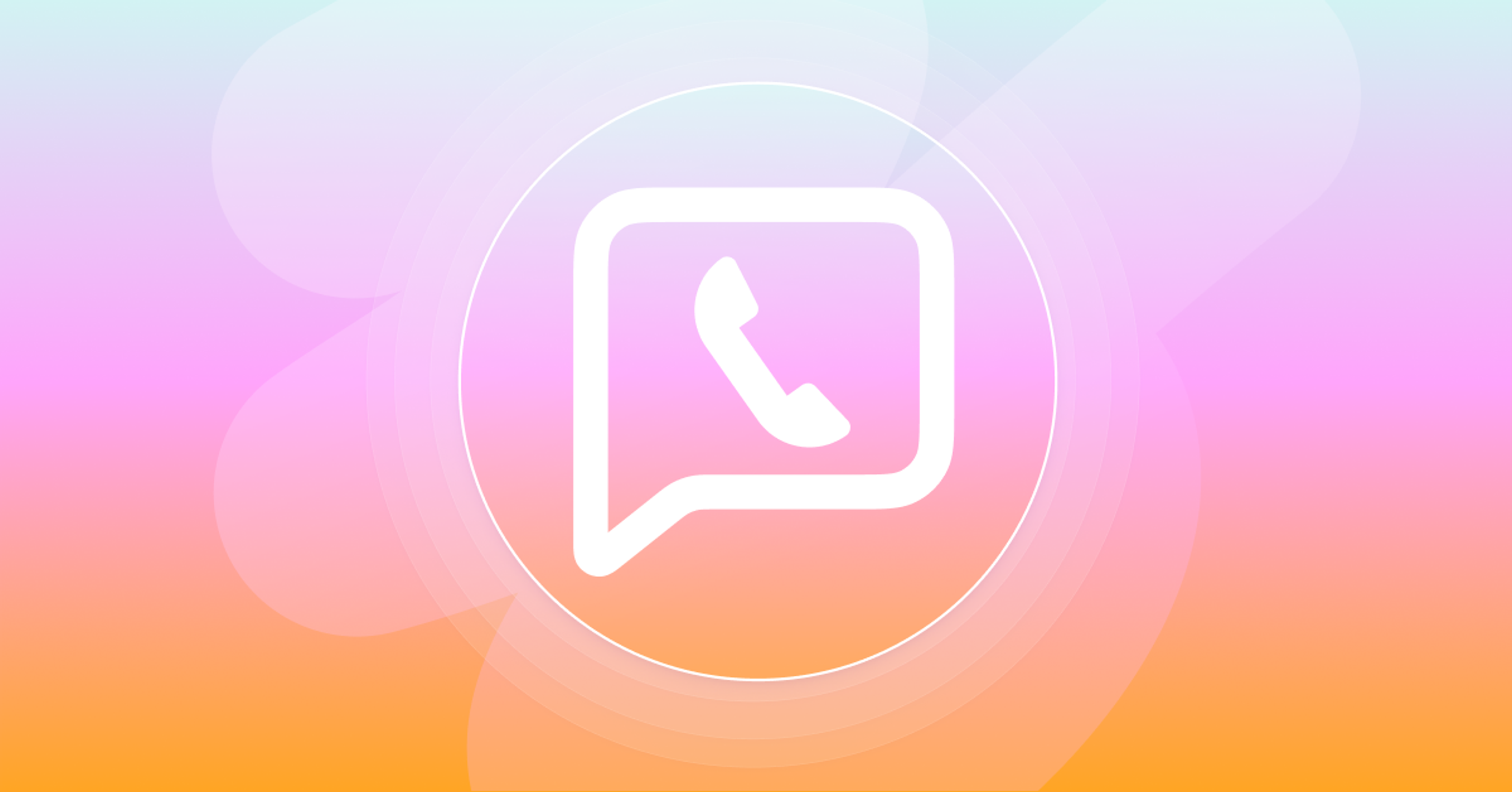 a speech bubble with a phone inside of it