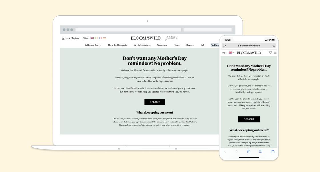 Bloom & Wild, the UK’s leading ecommerce flower delivery service, lives out its core values through an empathetic, customer-first campaign.