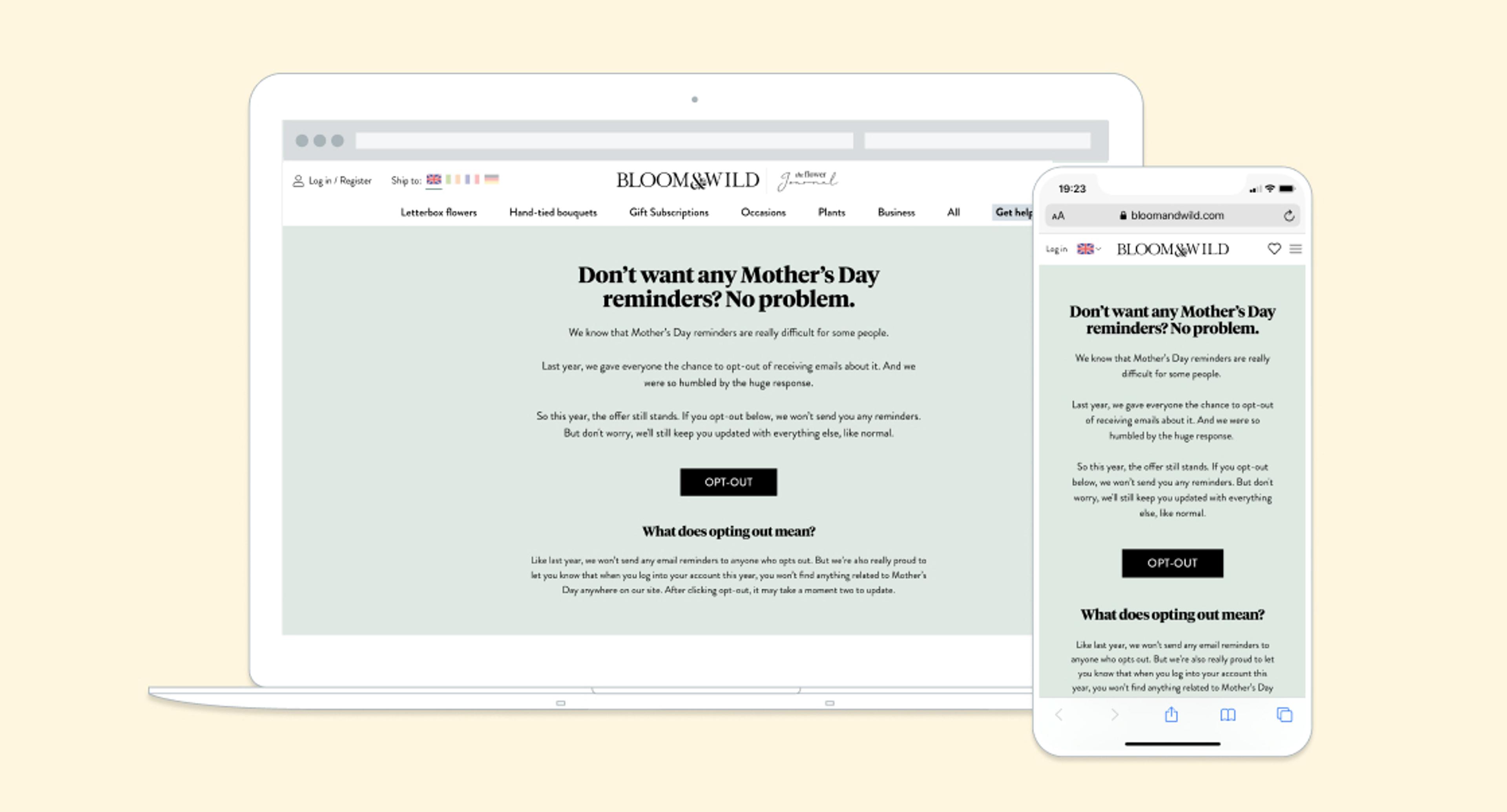 Bloom &amp; Wild, the UK’s leading ecommerce flower delivery service, lives out its core values through an empathetic, customer-first campaign.