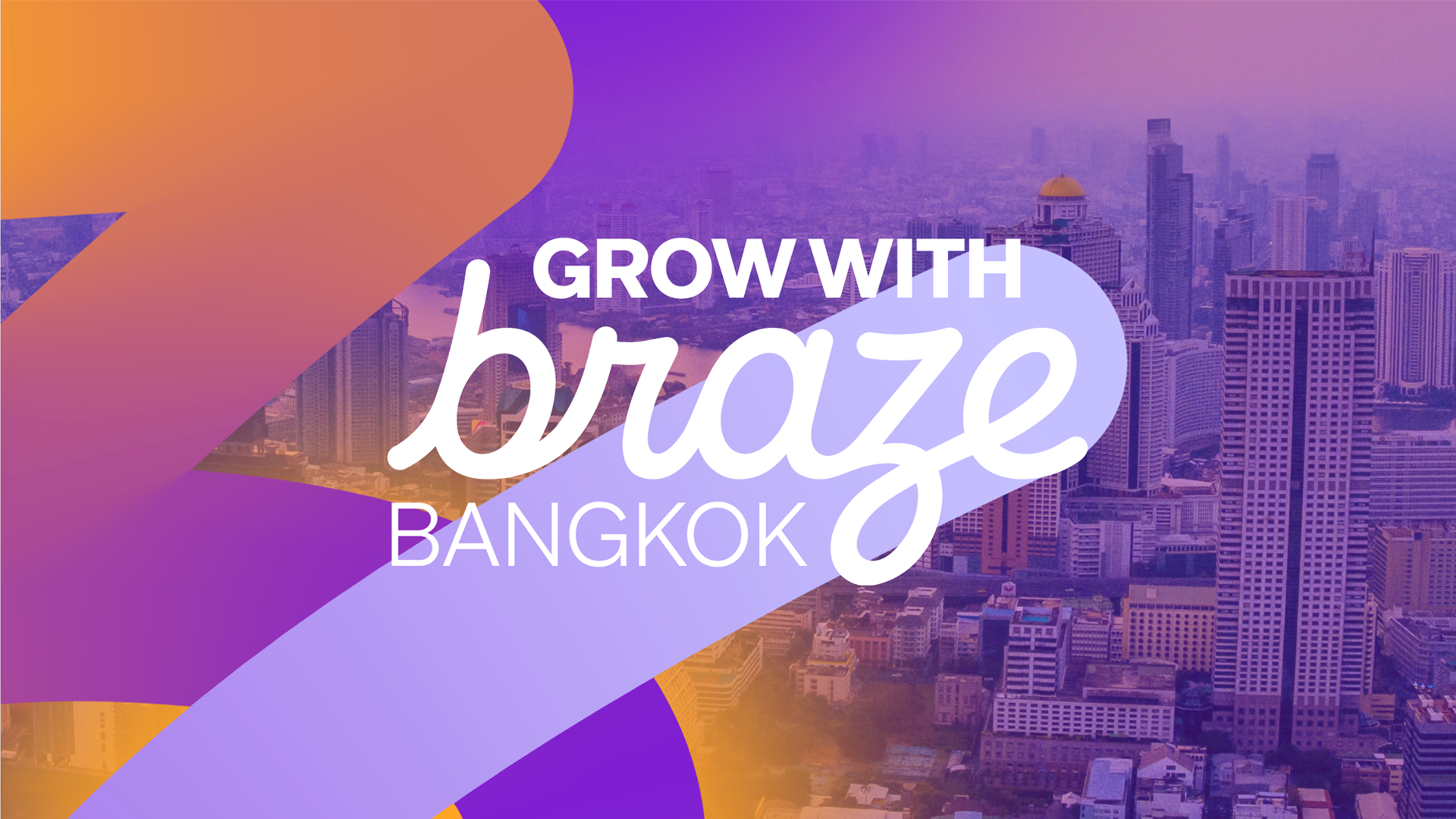 a poster that says grow with braze bangkok