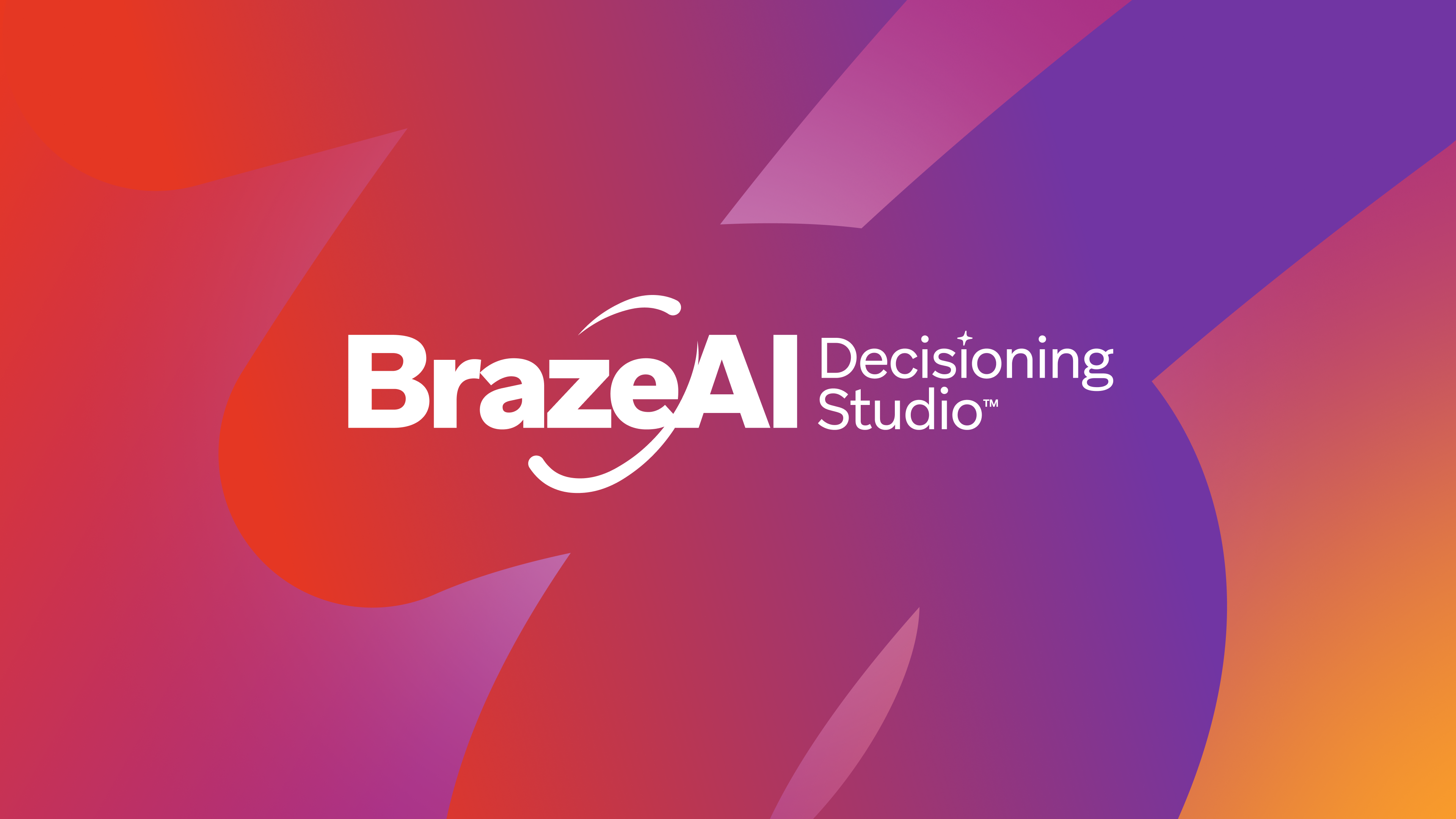 a brazeai decisioning studio logo on a colorful background