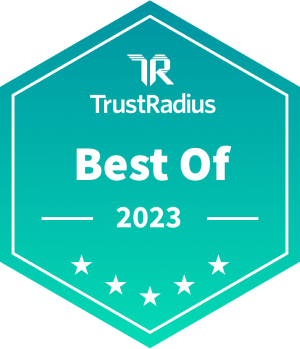 TrustRadius の勲章2023年のもの