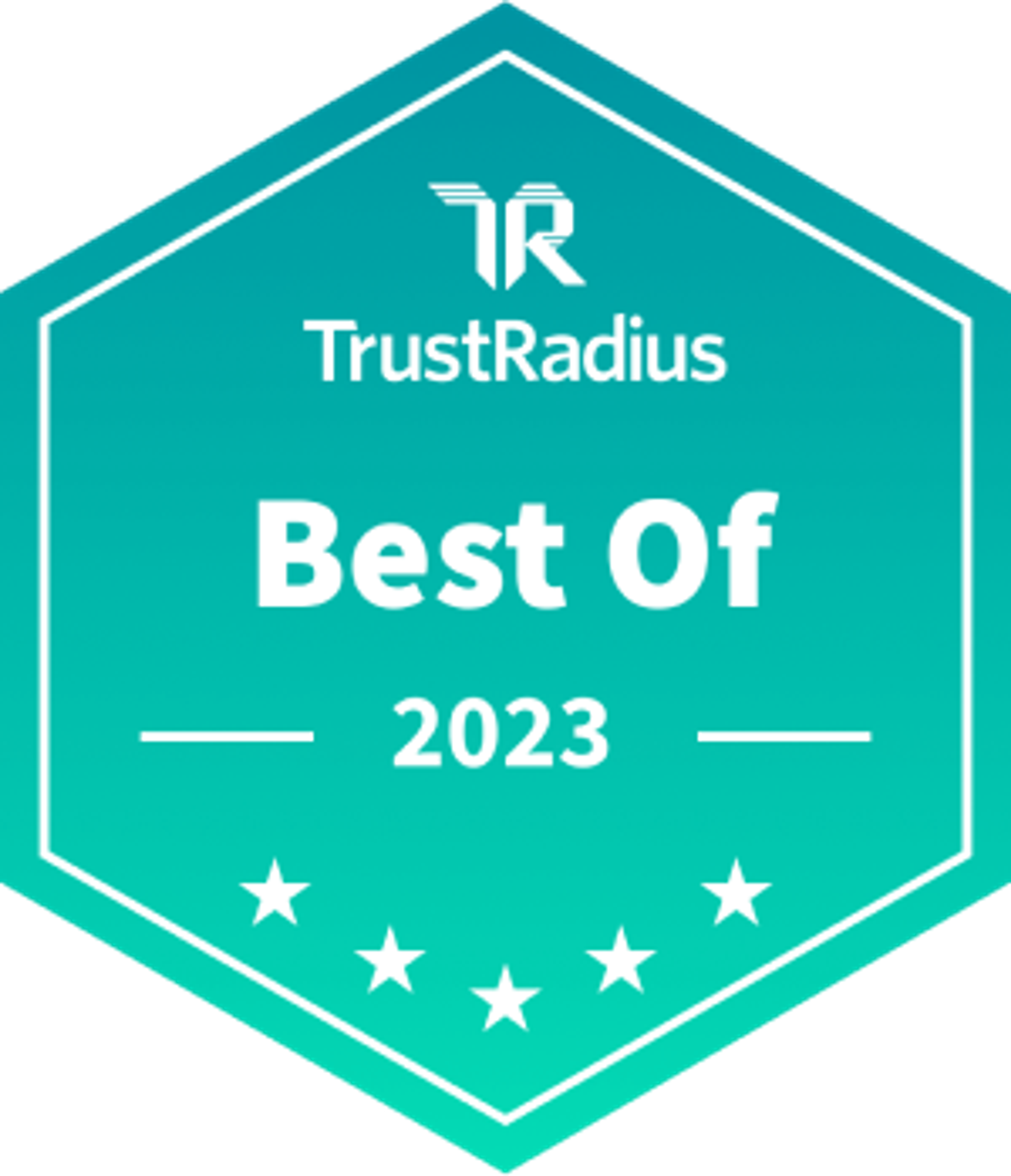 TrustRadius の勲章2023年のもの