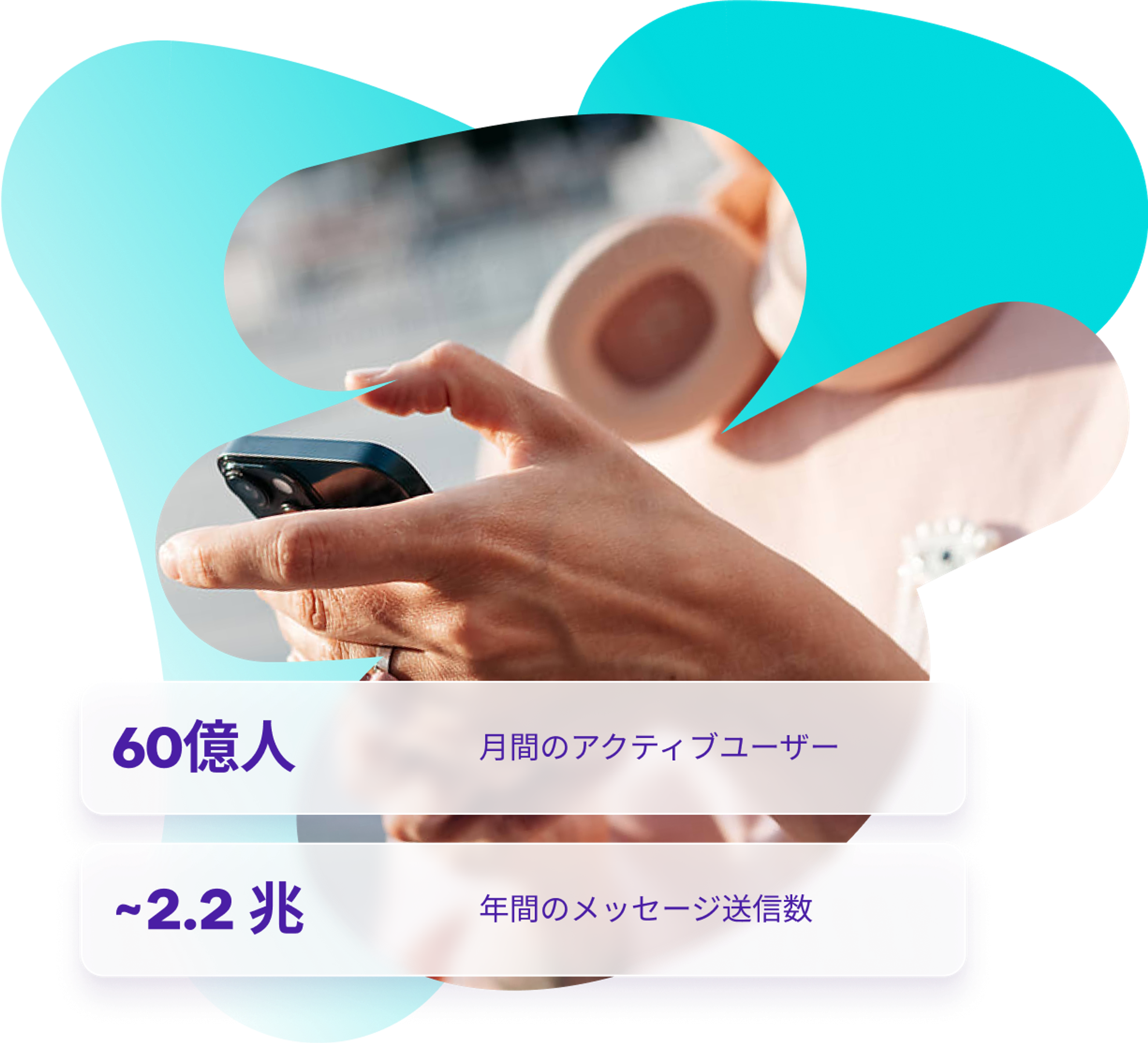 a woman 's hand is holding a cell phone with the number 60 on it