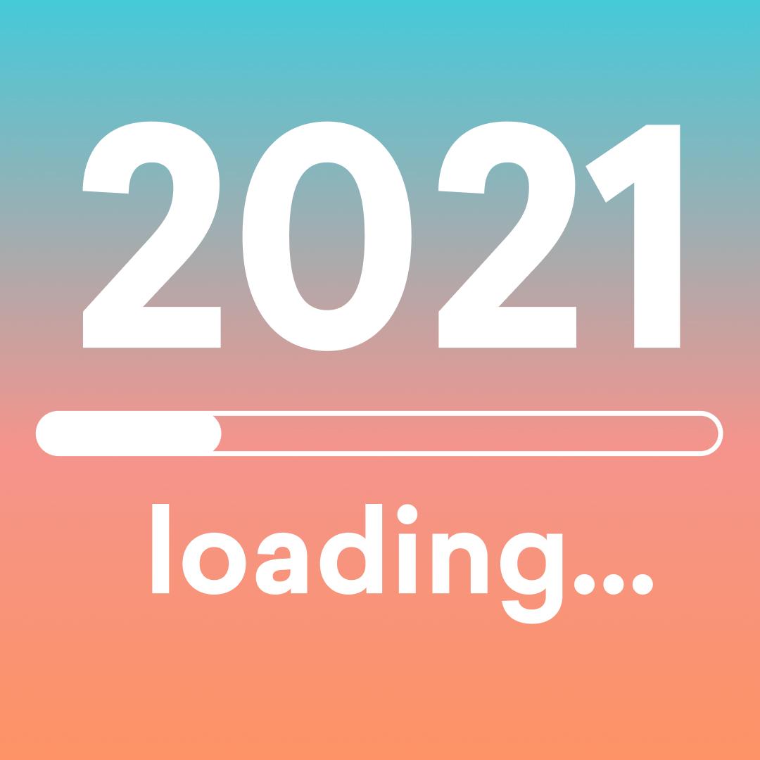 a loading bar shows that the year 2021 is loading