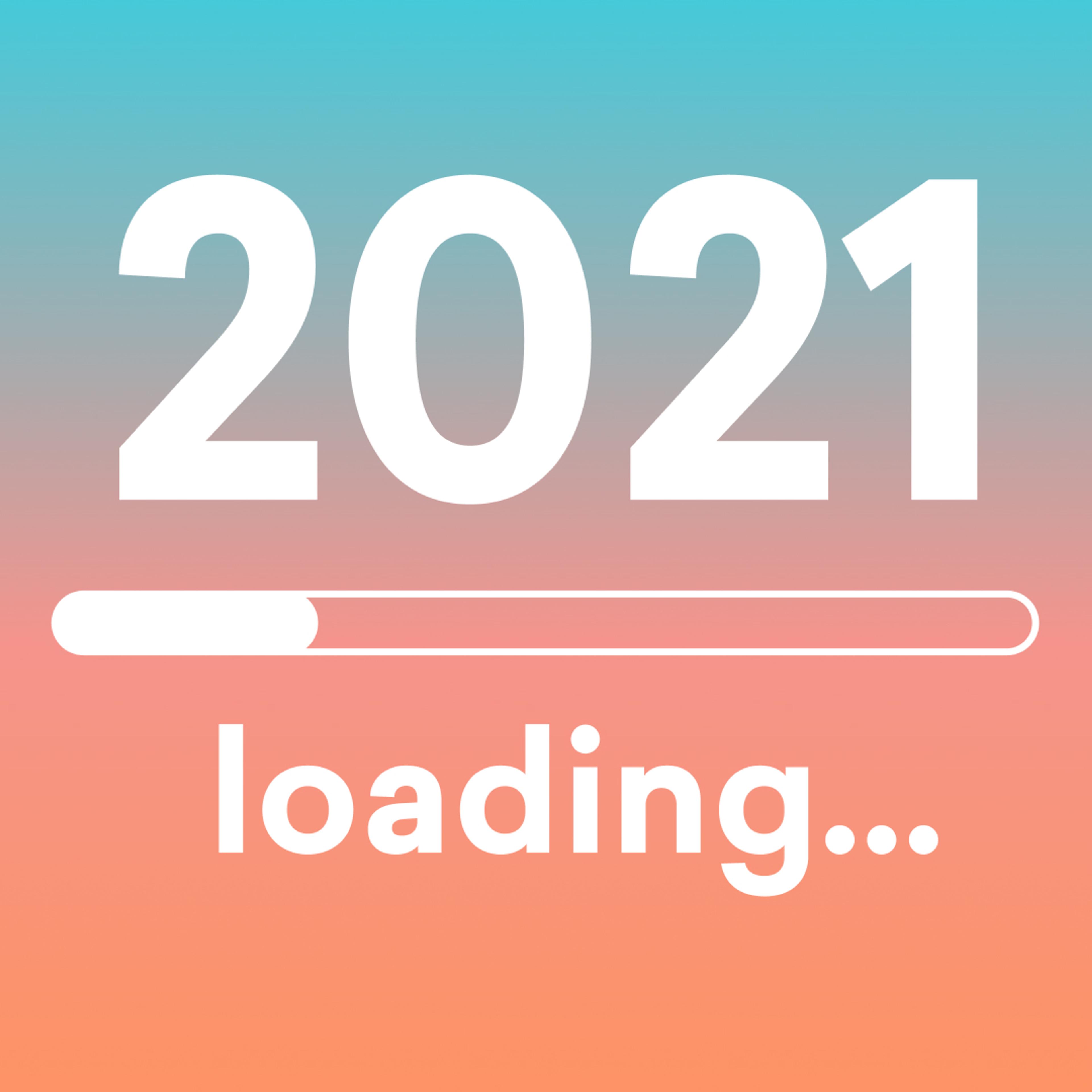 a loading bar shows that the year 2021 is loading