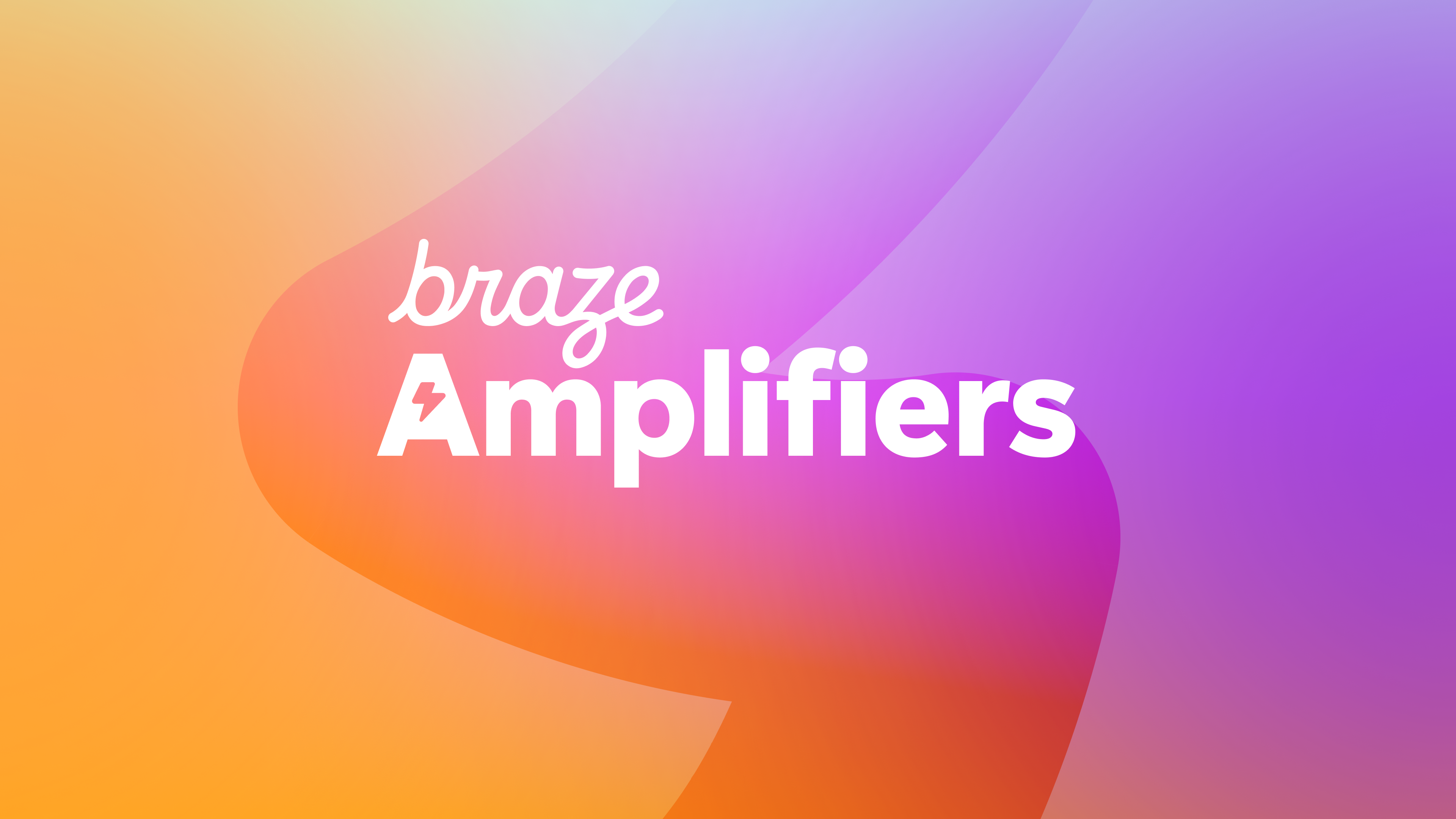 braze amplifiers is written on a purple and orange background