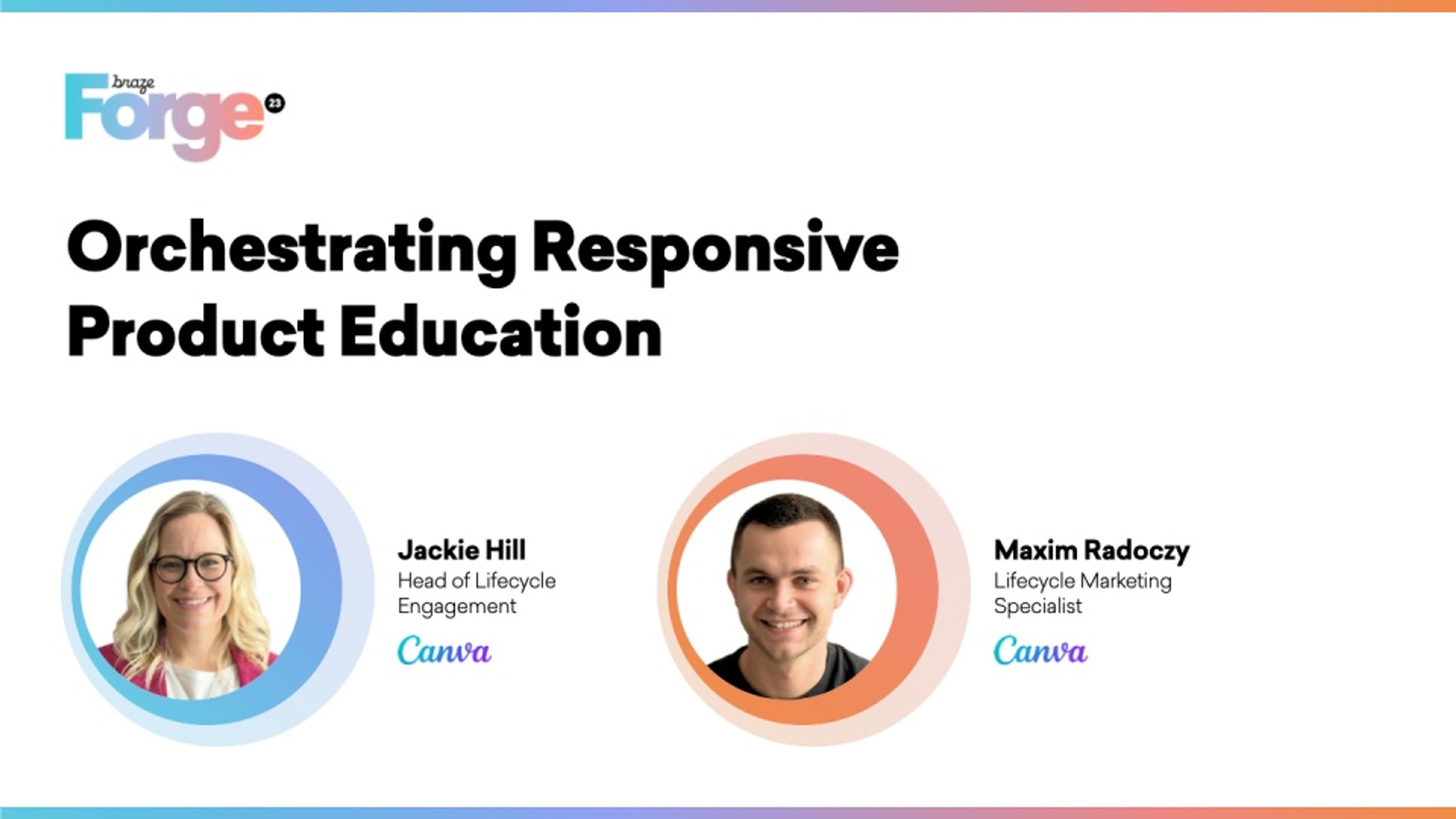 Orchestrating Responsive Product Education