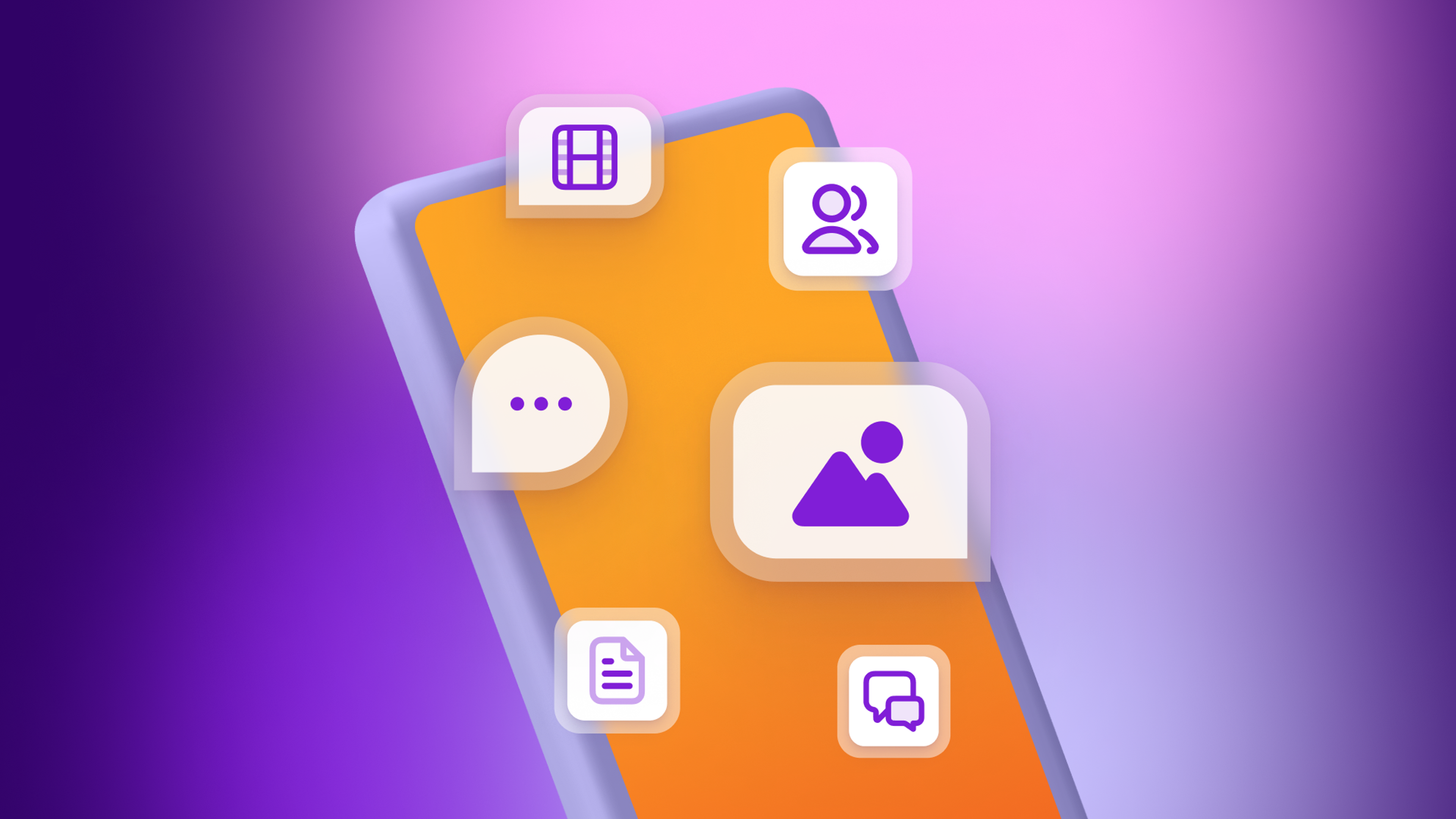 a phone with a bunch of icons on it