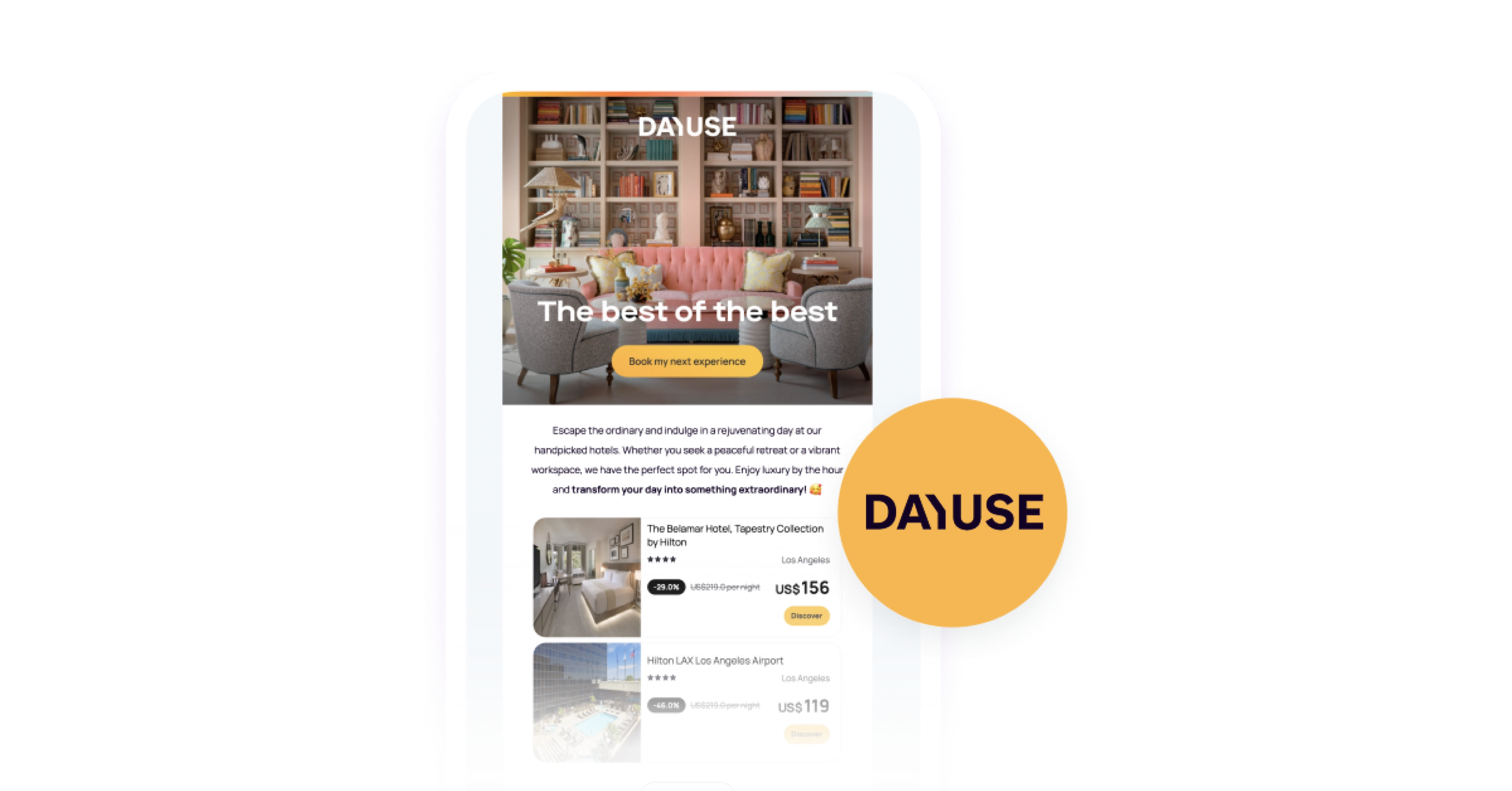 Dayuseのスクショとロゴ