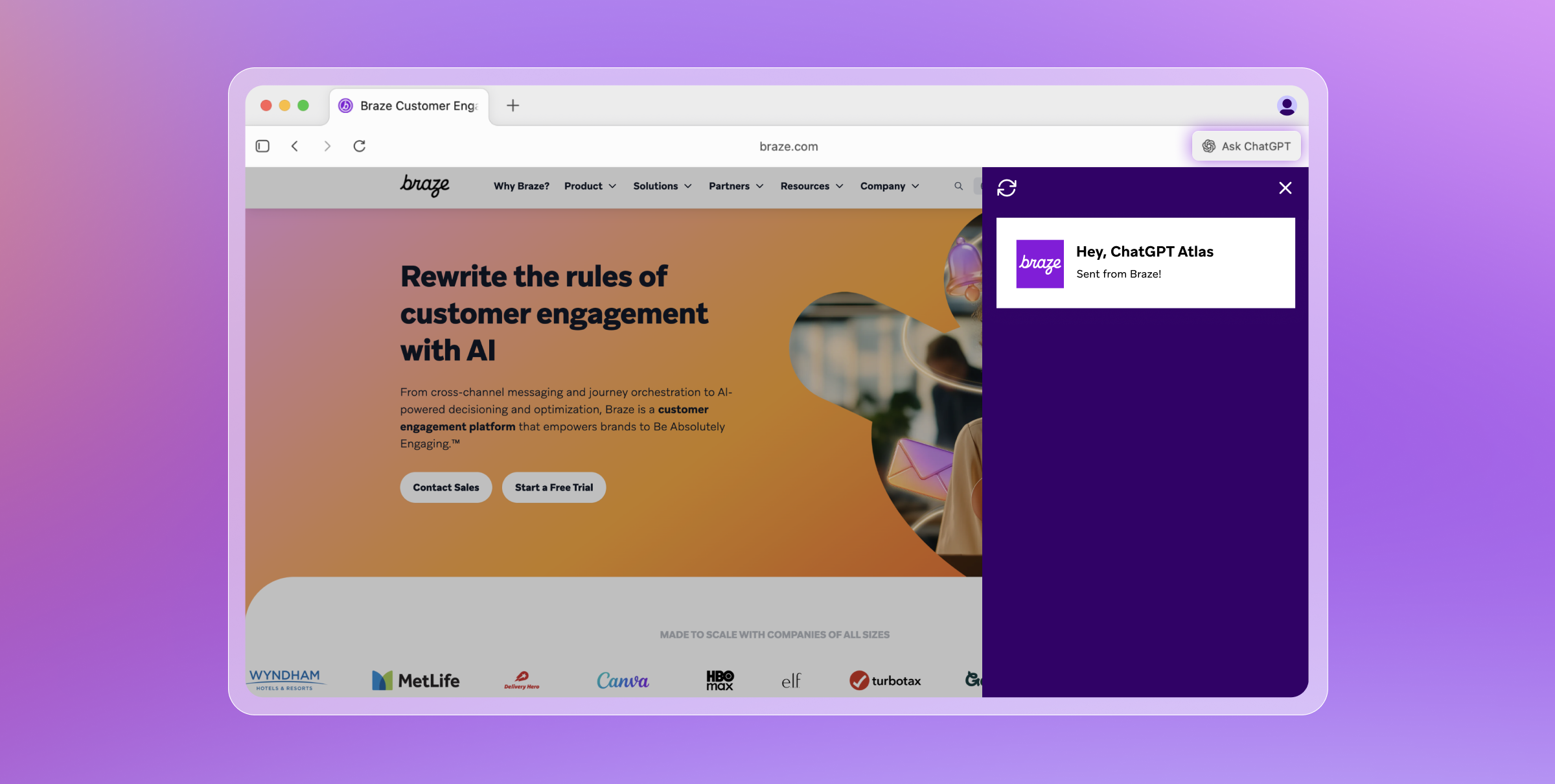 ChatGPT AtlasにおけるBraze Web SDKサポートの発表