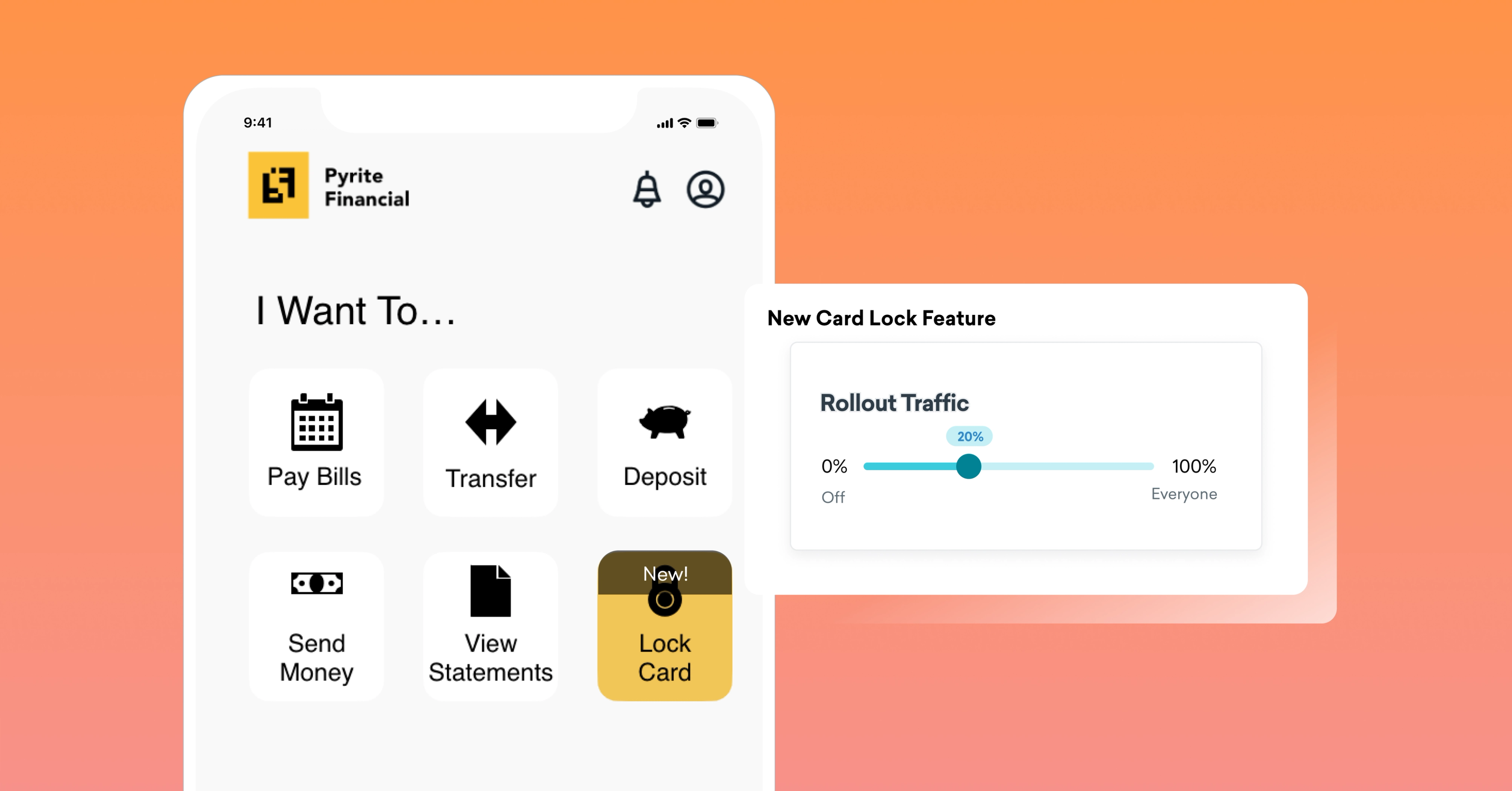 Safely and gradually roll out new features so you can fix any flaws before they reach your entire audience.
