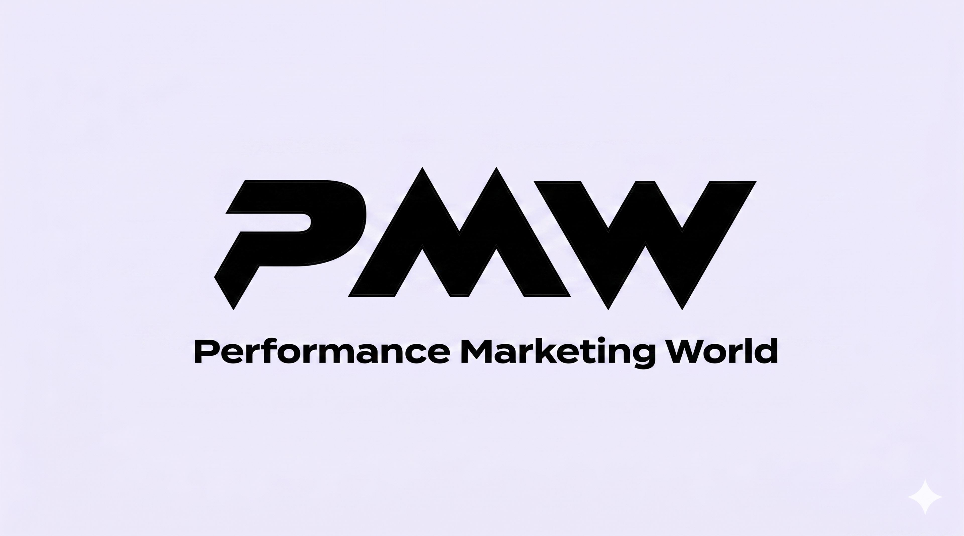 Logo for Performance Marketing World, featuring the initials PMW in bold, stylized letters.