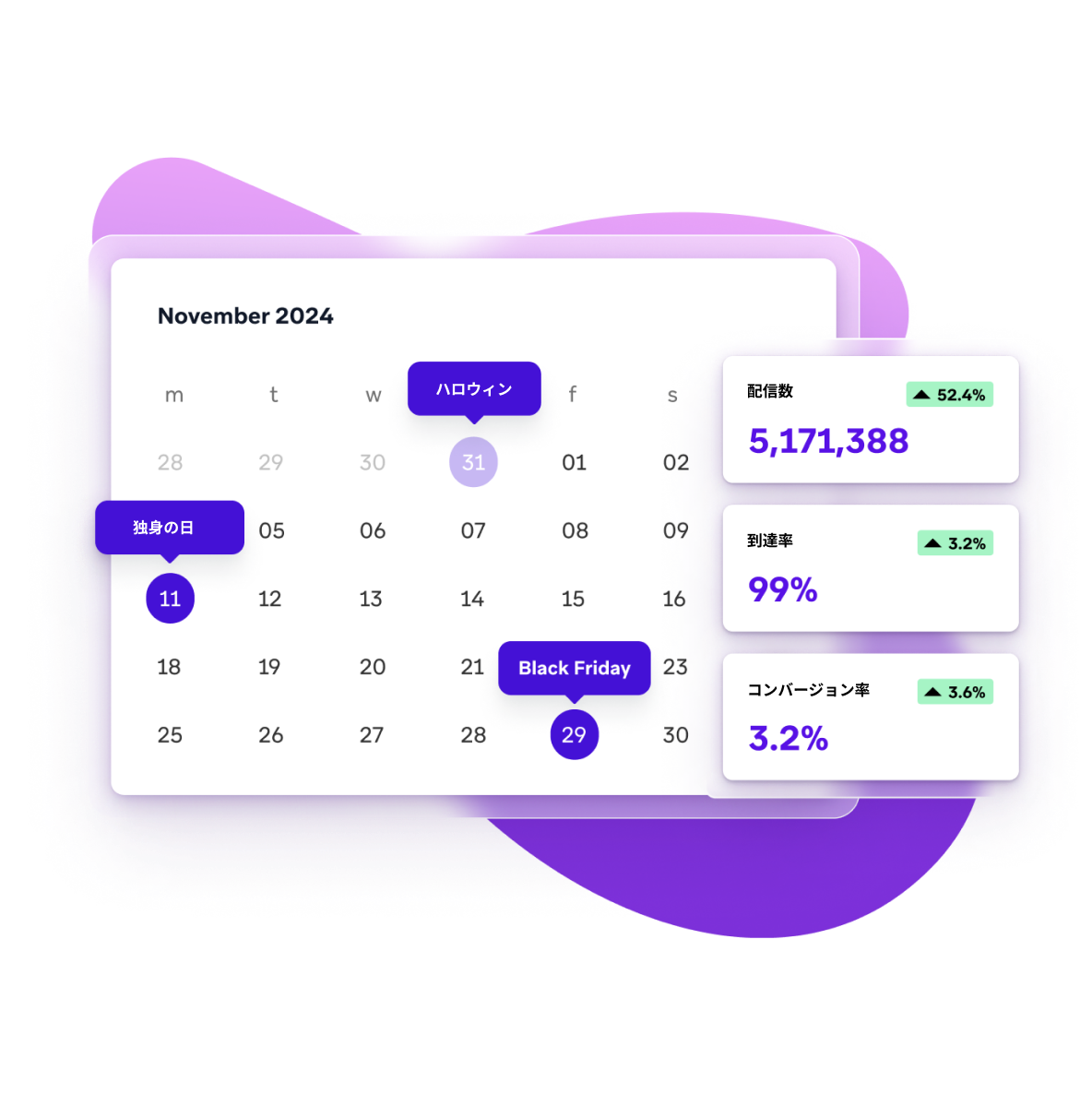 a calendar for the month of november 2024