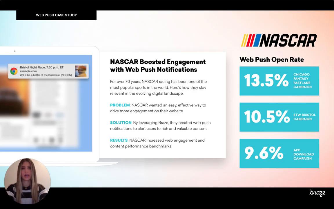 Testimonial-NASCAR Boosted Engagement with Web Push Notifications