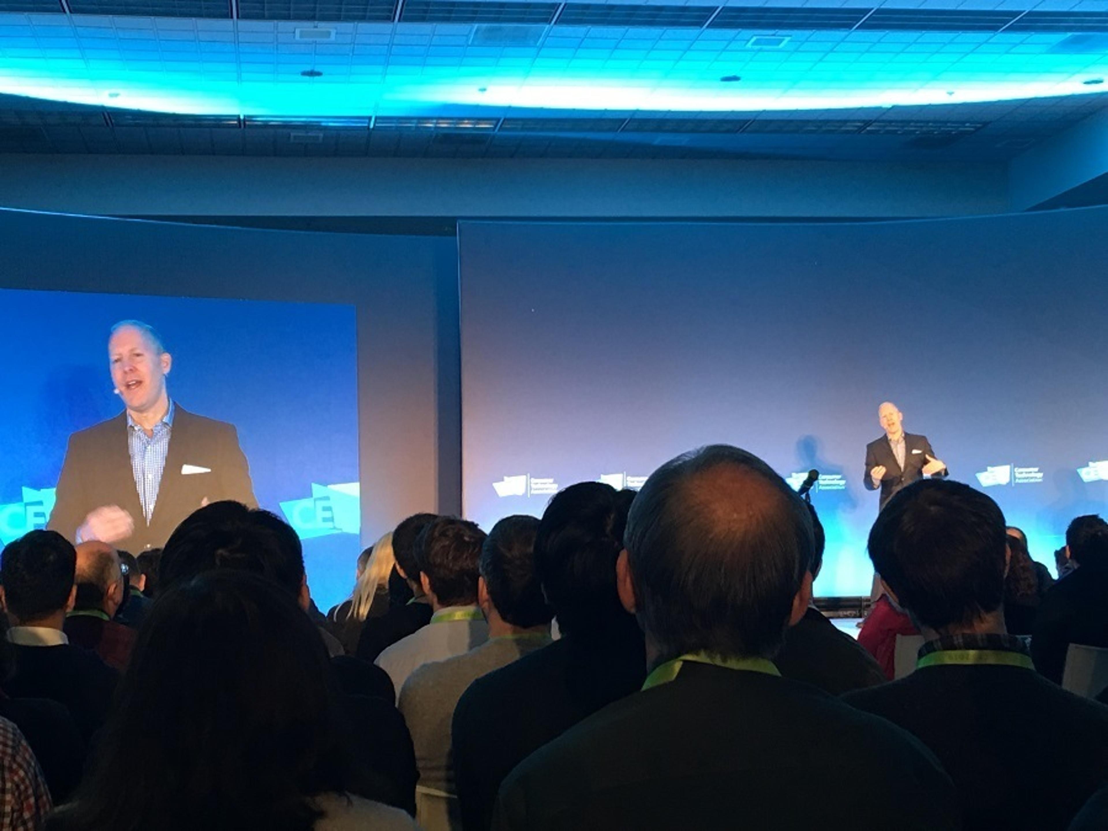 Steve Koenig, Consumer Technology Association VP for Market Research, talking privacy concerns during CES 2019 (Source: IAPP)