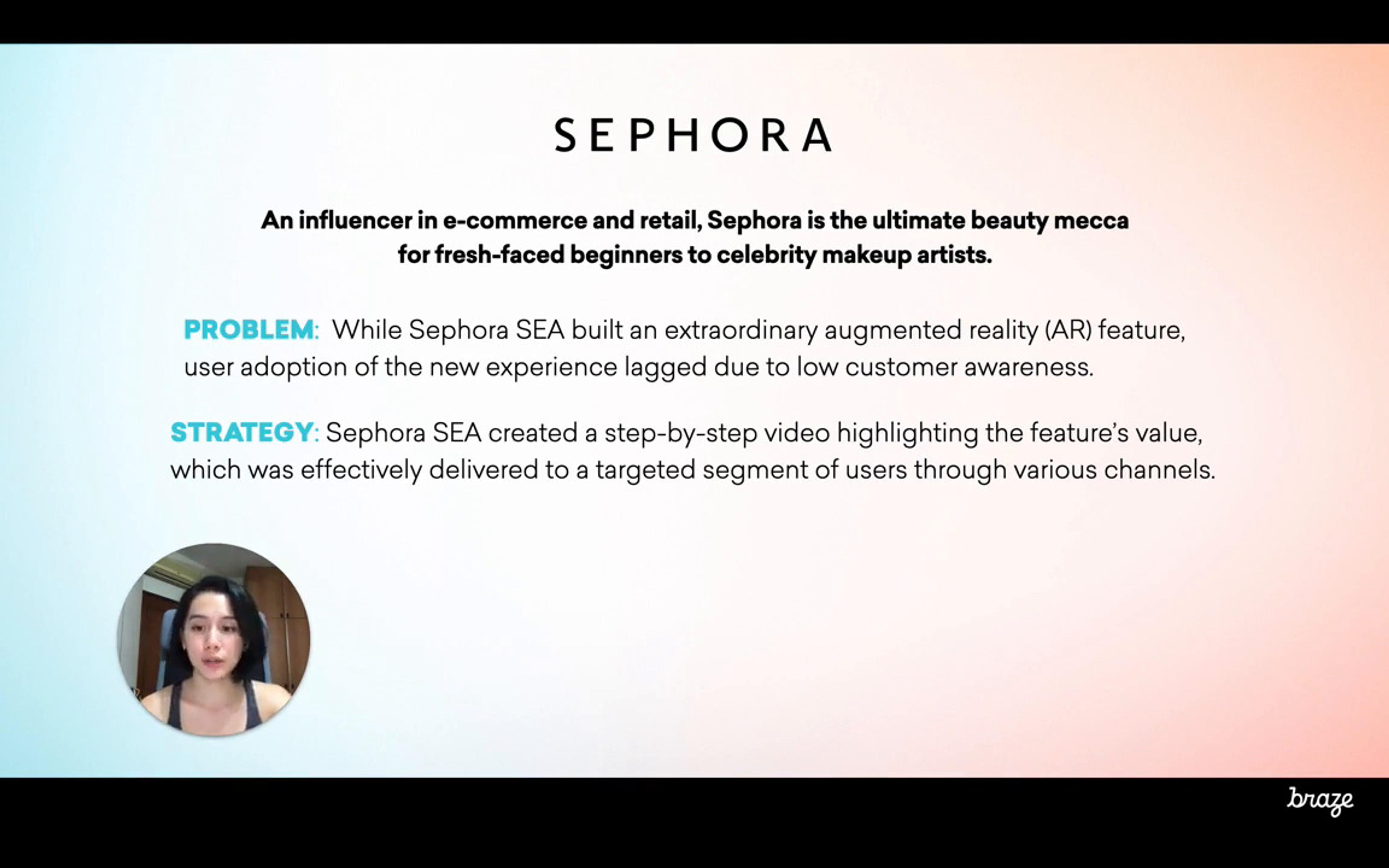 Testimonial-Sephora SEA Increases Augmented Reality Feature Adoption Rates By 28%