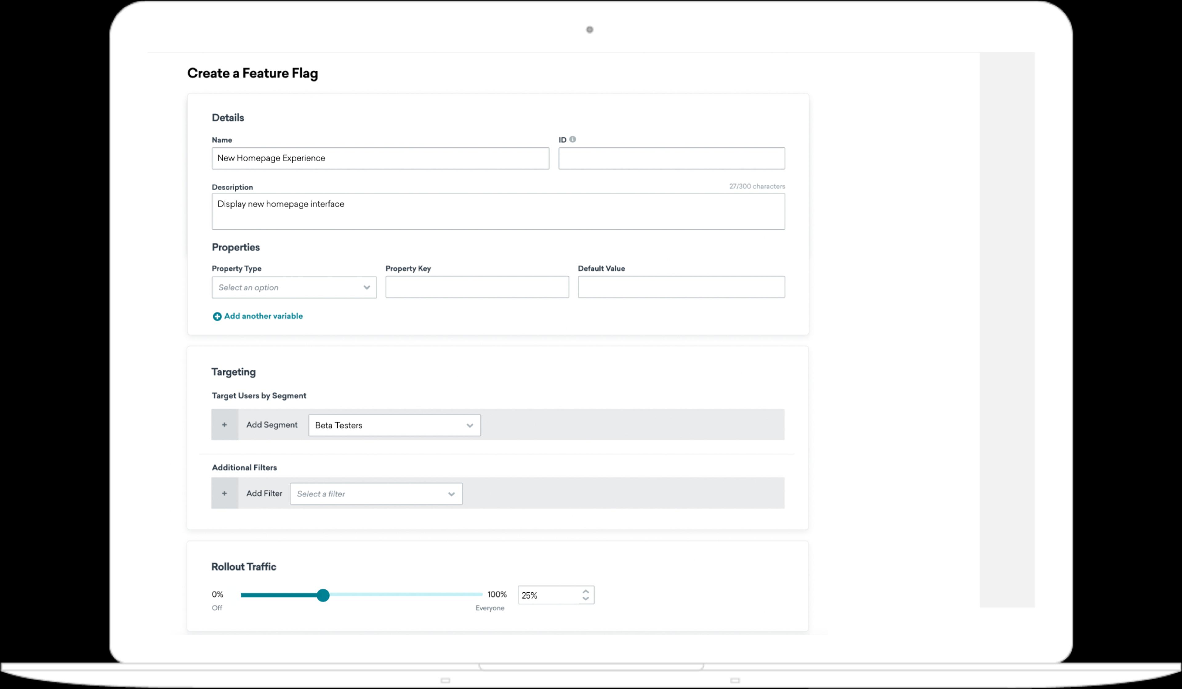 Creating a new feature flag in Braze