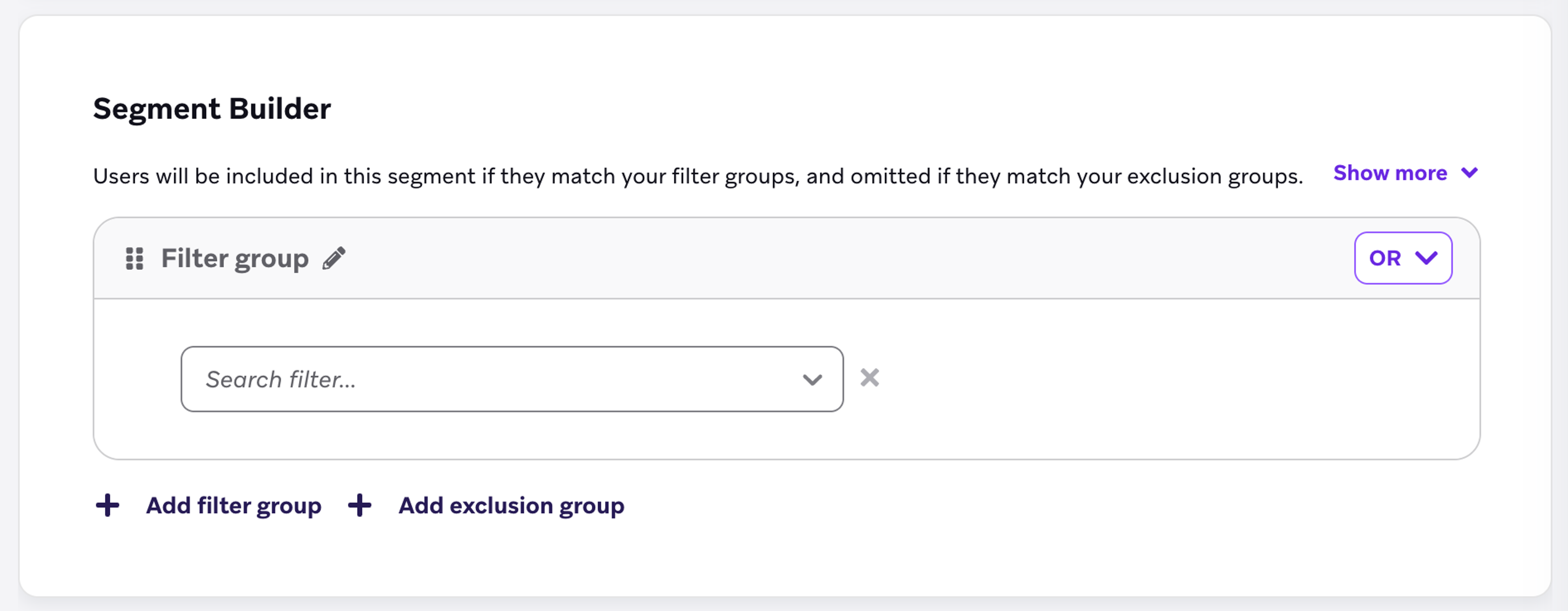 Example of a segment in the Braze dashboard.