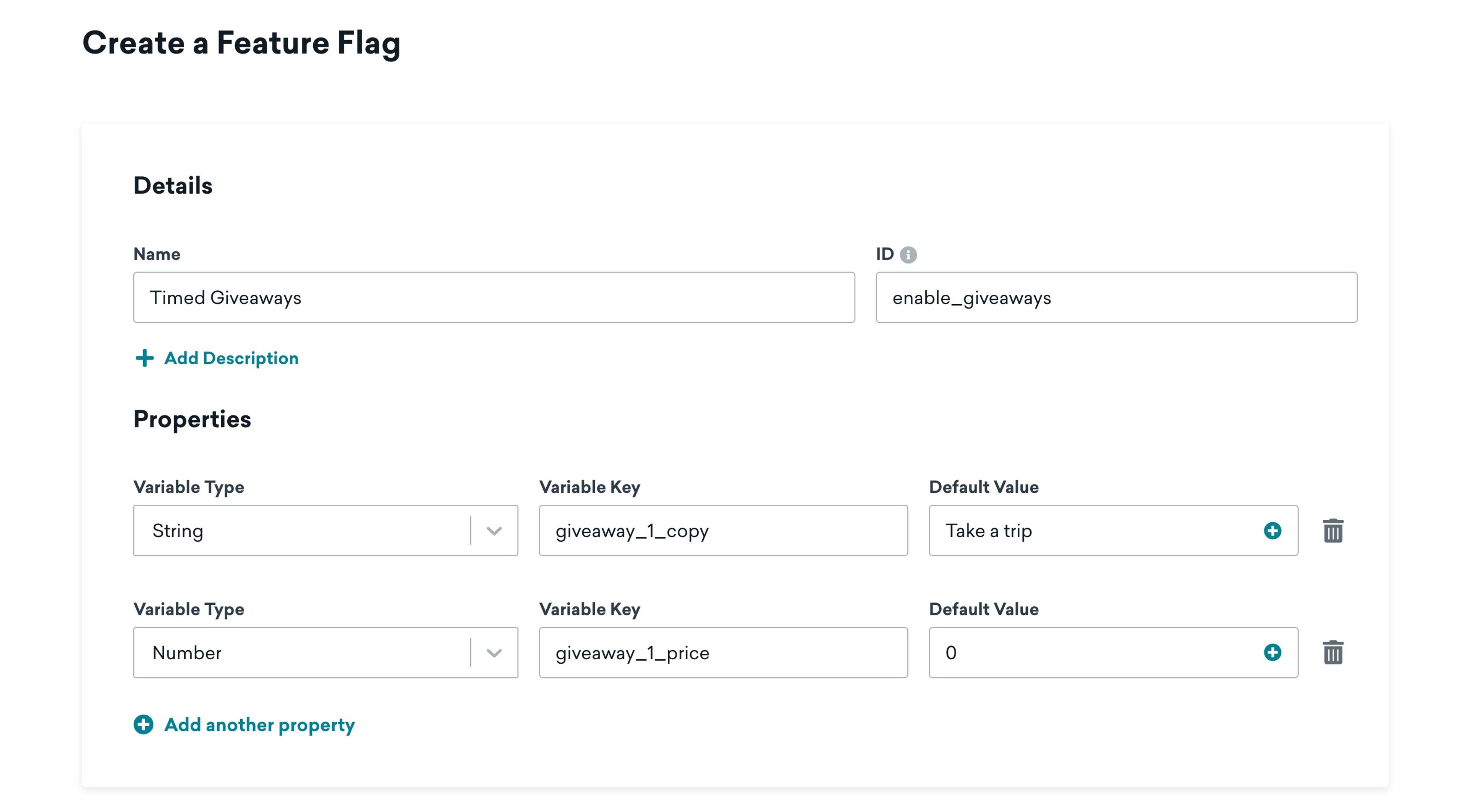 Setting up a new feature flag