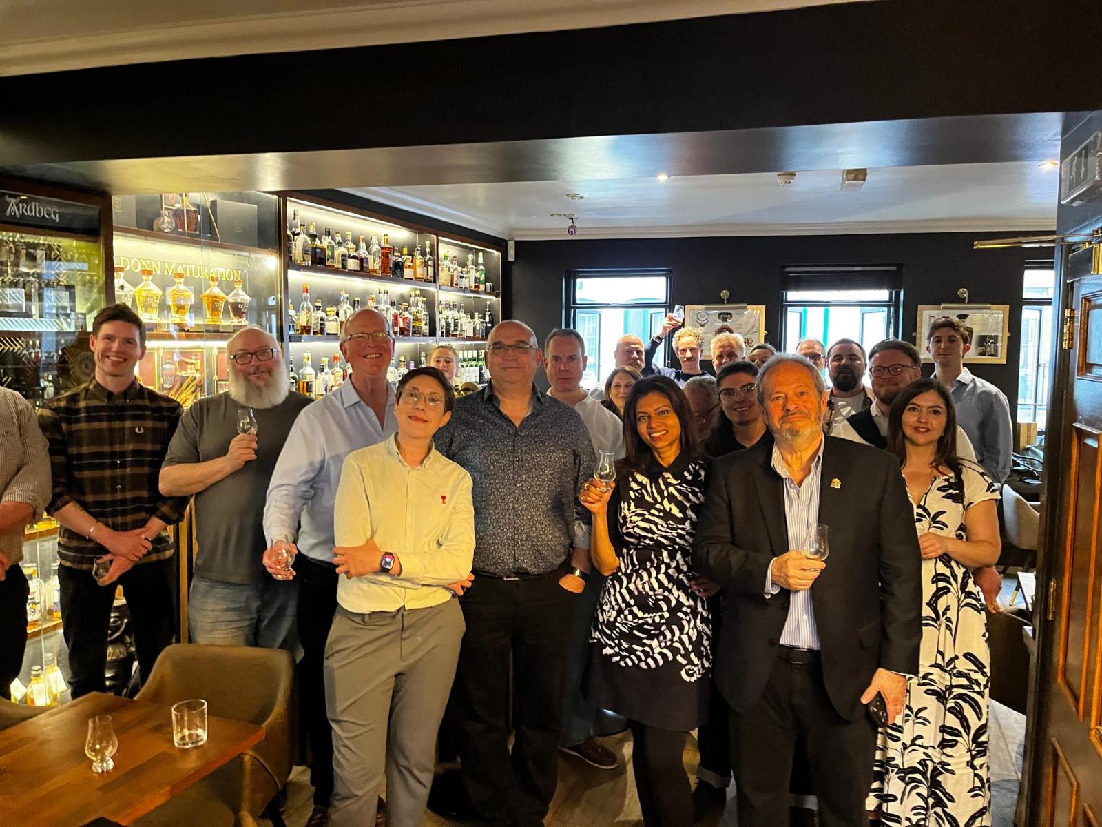 Distillers’ Company members gathered for a social in London.