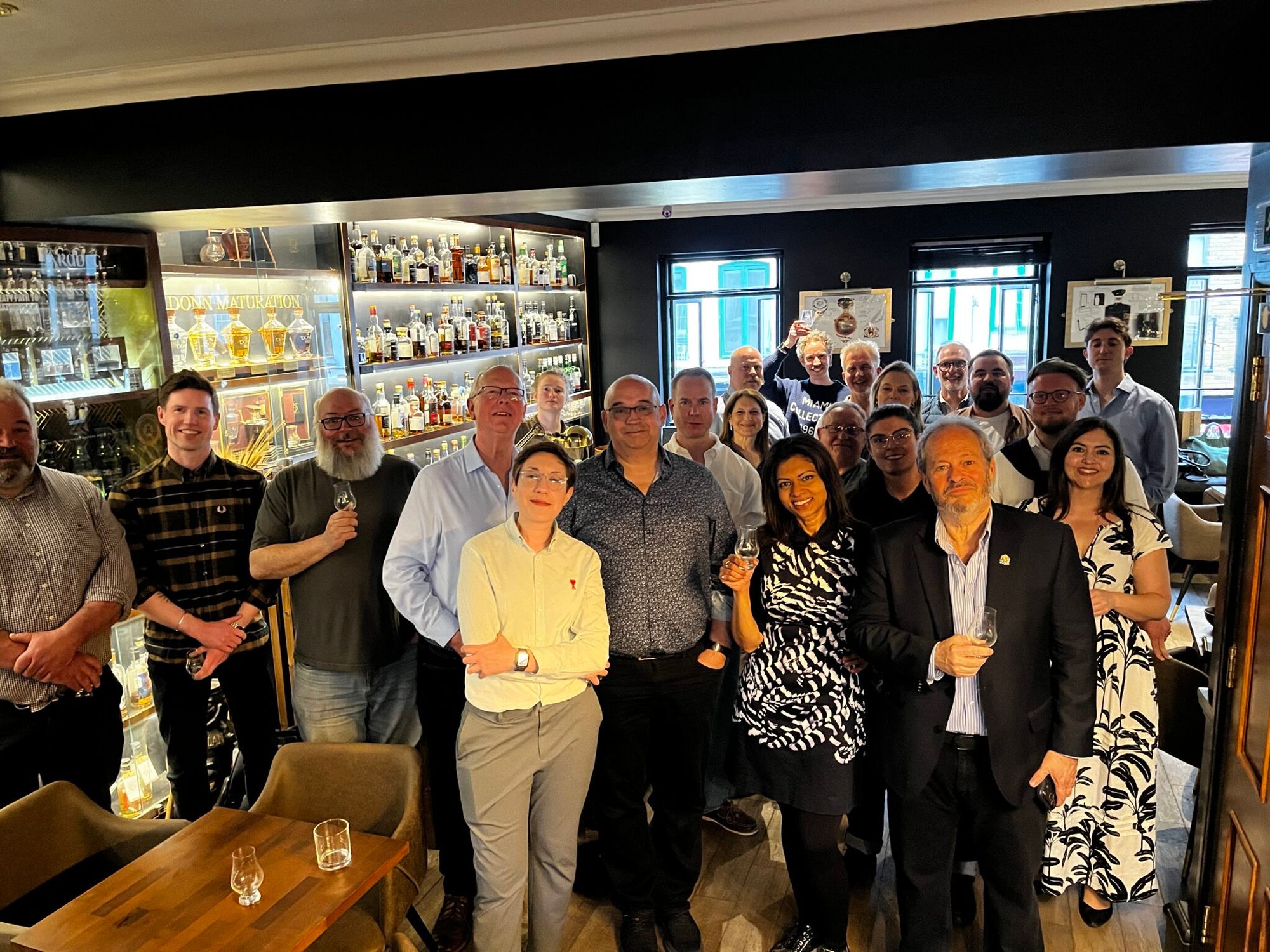 The Master’s Bar group in the Soho Whisky Club