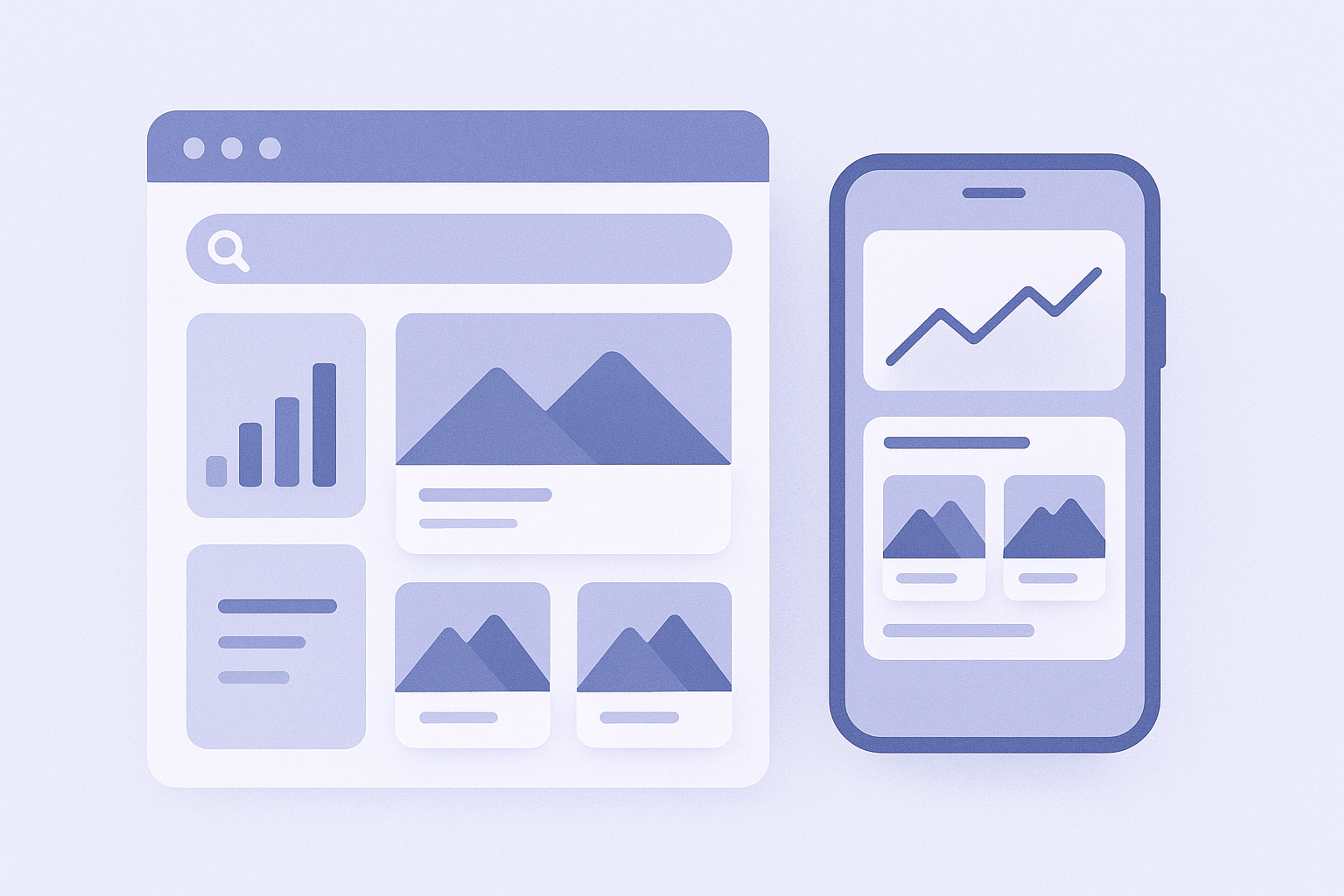 Illustration contrasting Shopify’s built‑in related products section with an app‑based recommendation widget showing multiple placement and tuning options
