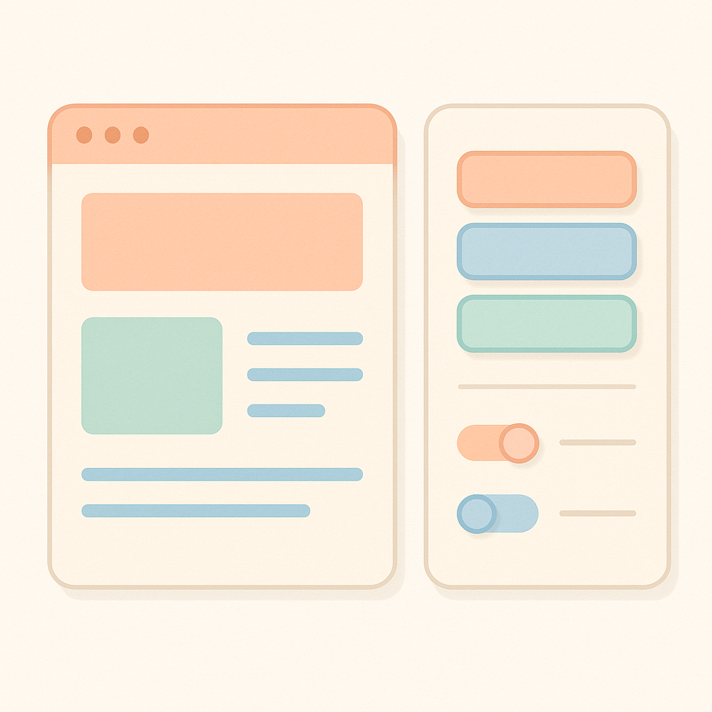 Conceptual view of the Shopify theme editor showing a live preview beside the section settings panel for layout editing