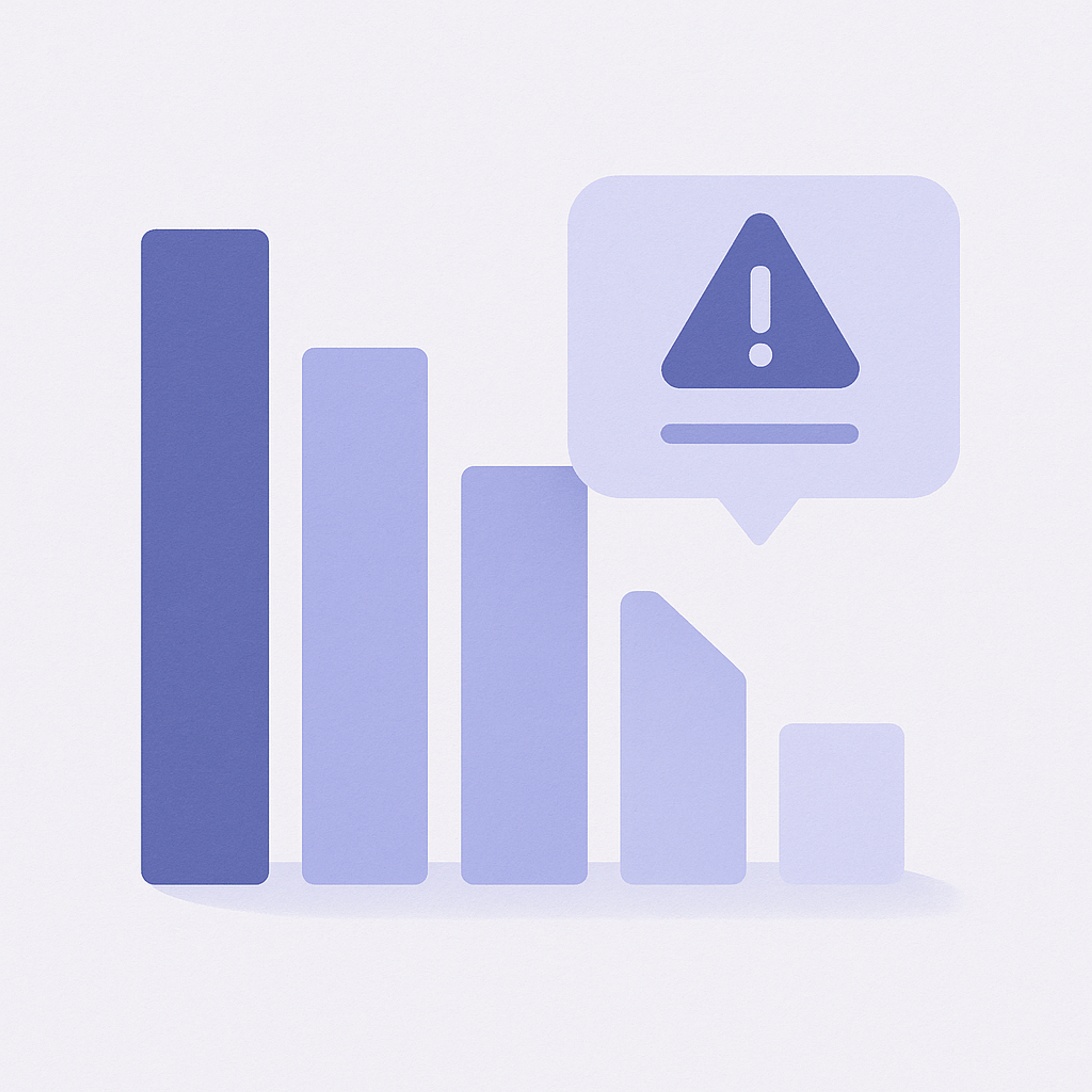 Diagram showing inventory levels decreasing over time and an alert firing before stock reaches zero.