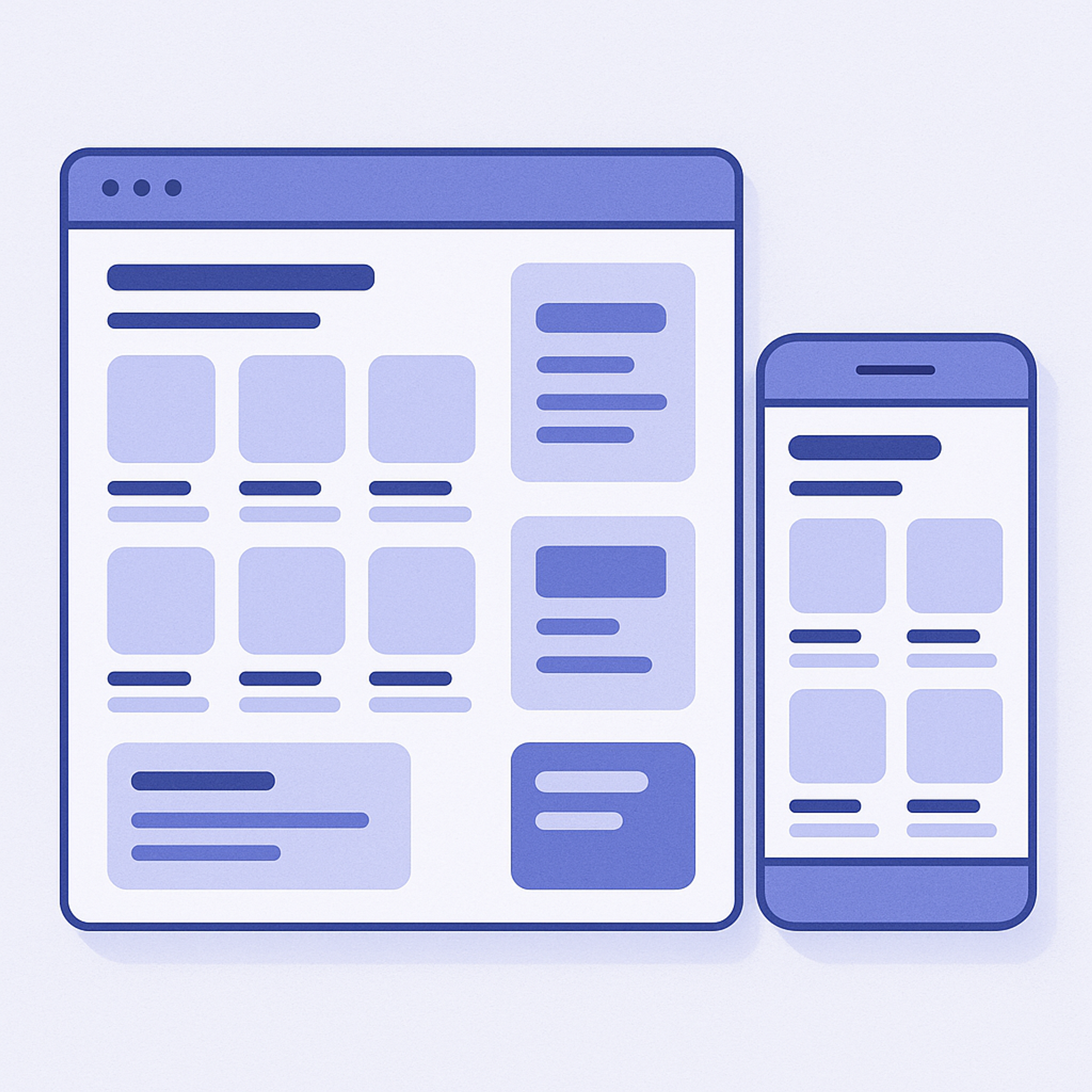 Wireframe diagram showing different ranking recommendation positions on desktop and mobile collection pages