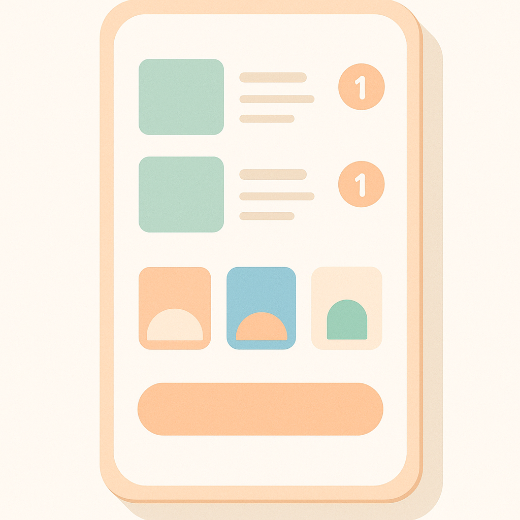 Smartphone cart layout showing the cart item list, 2–3 recommended products directly beneath it, and a clearly visible checkout button