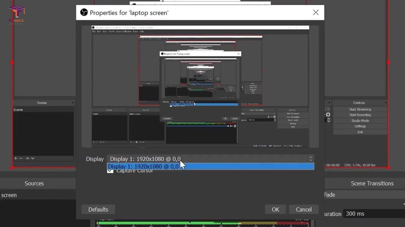 Display Capture Properties