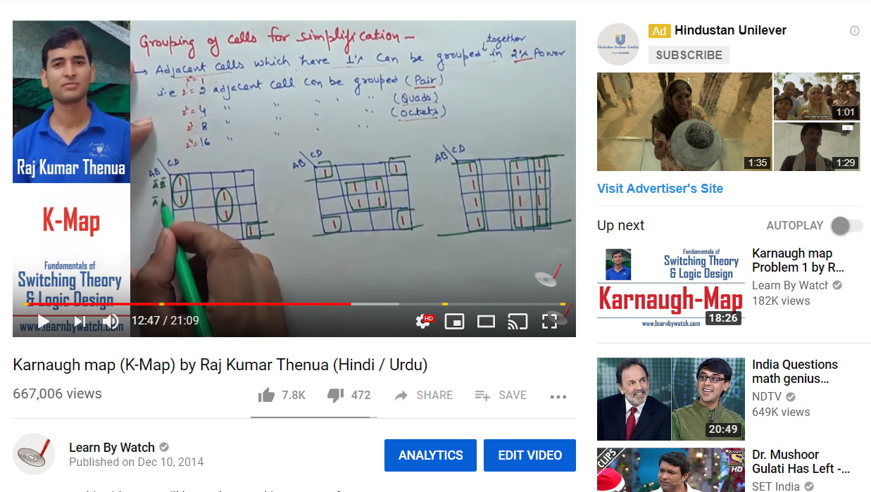 Branded video in the recommended list
