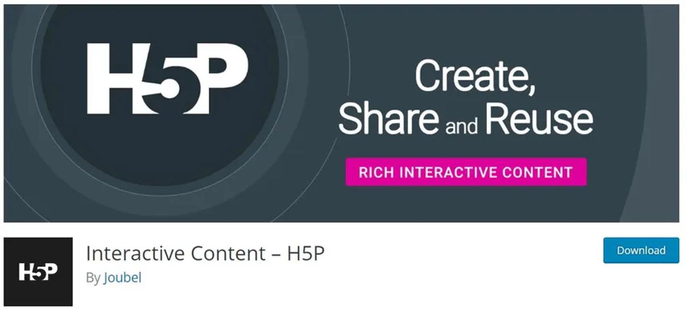 H5P Plugin for WordPress