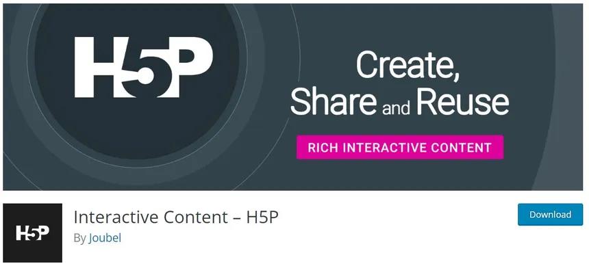 H5P Plugin for WordPress