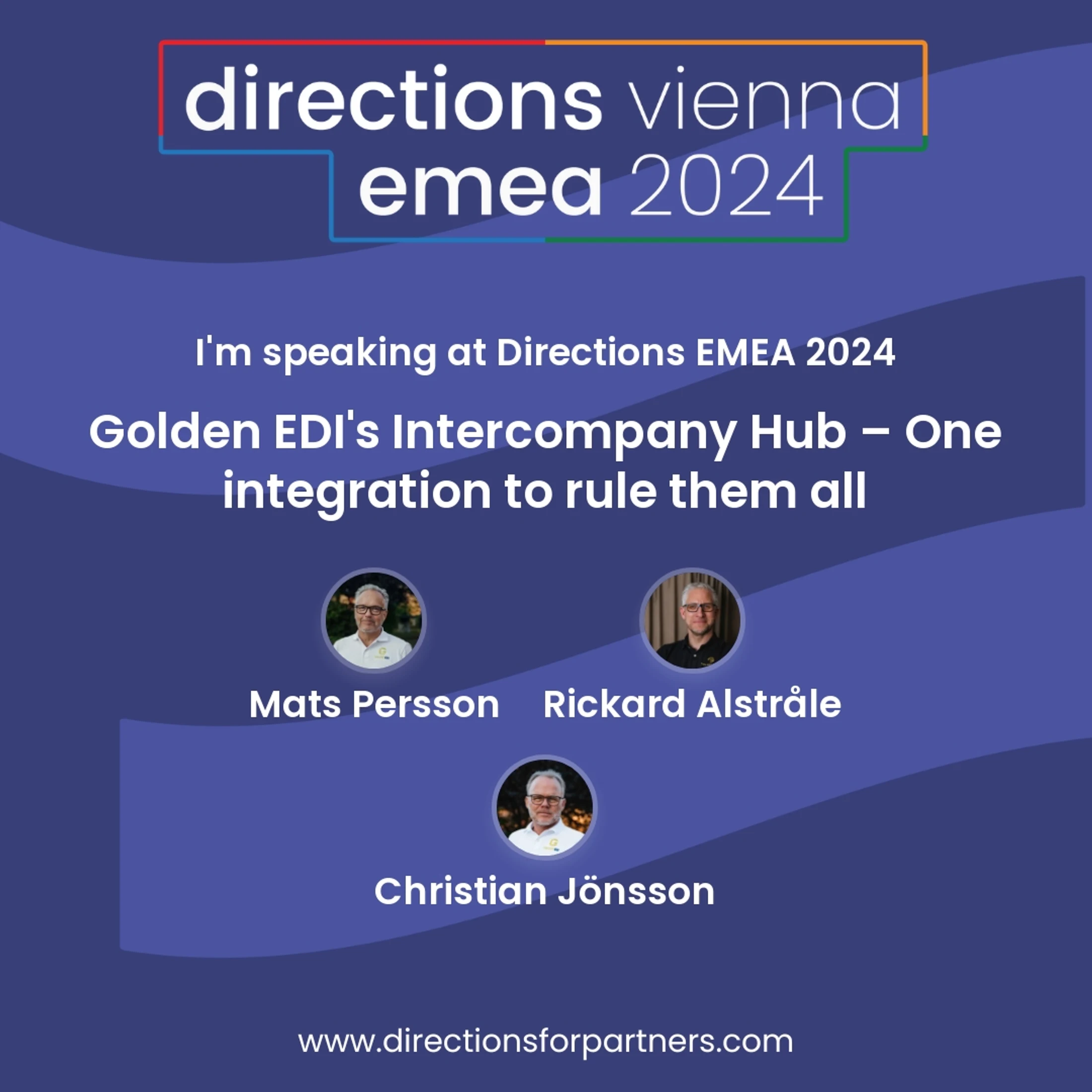 Announcement! We are speaking at Directions EMEA in Vienna.