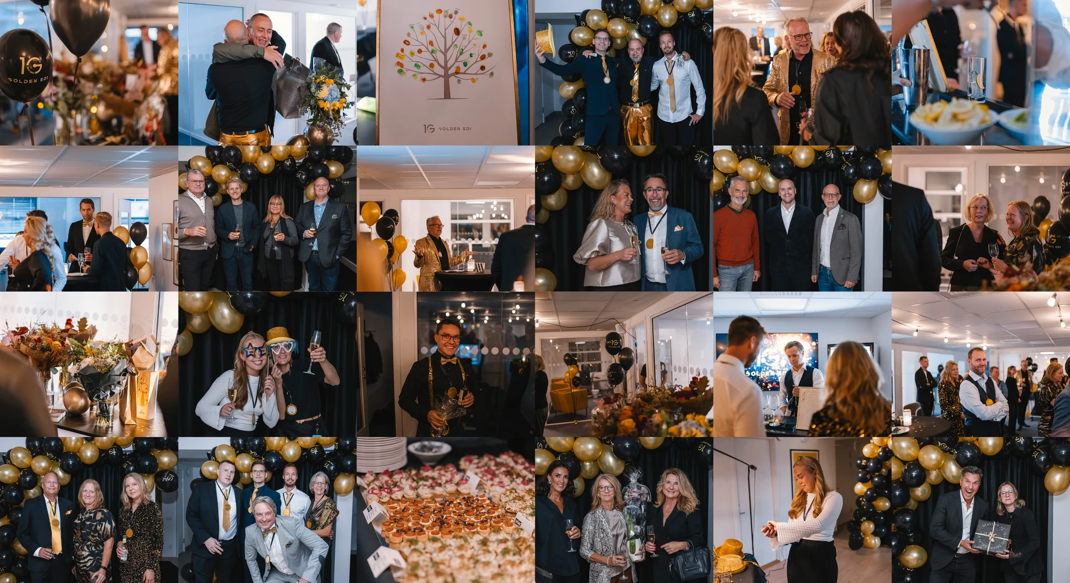 Collage of our anniversary celebration