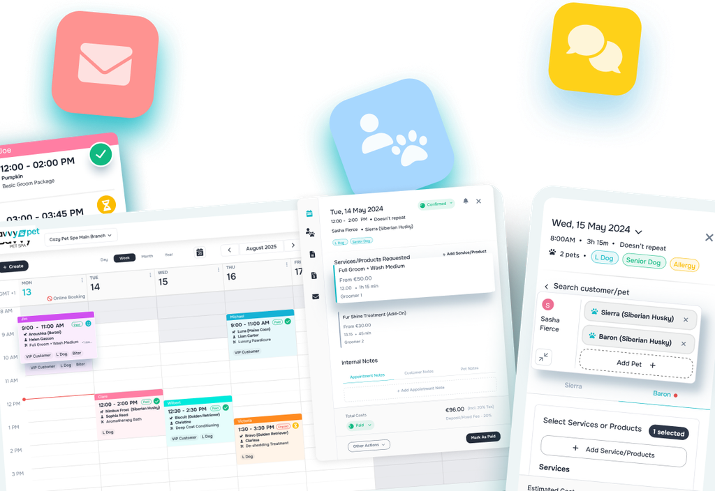 Header background icons