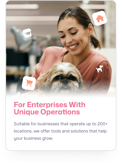 For Enterprises With Unique Operations - suitable for businesses that operate up to 200+ locations, we offer tools and solutions that help your business grow.