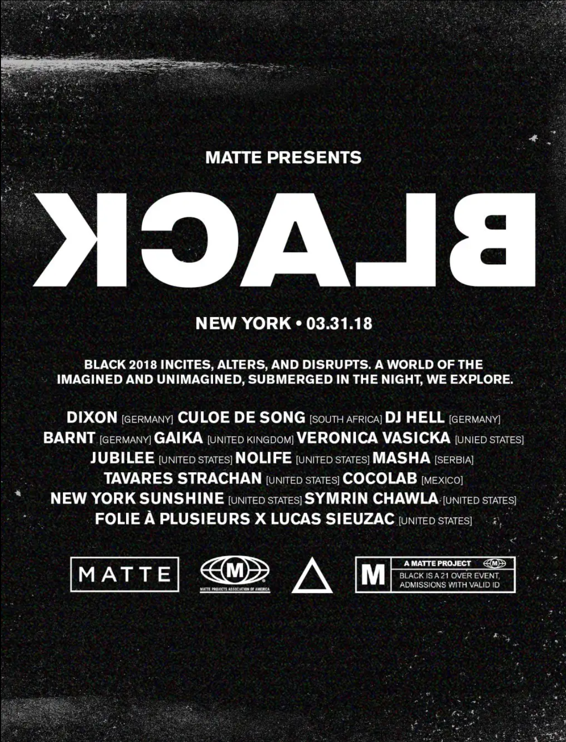 MATTE BLACK 2018