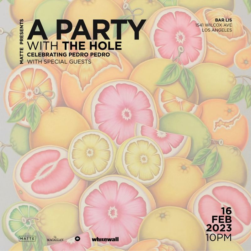 a party with the hole celebrating Pedro Pedro