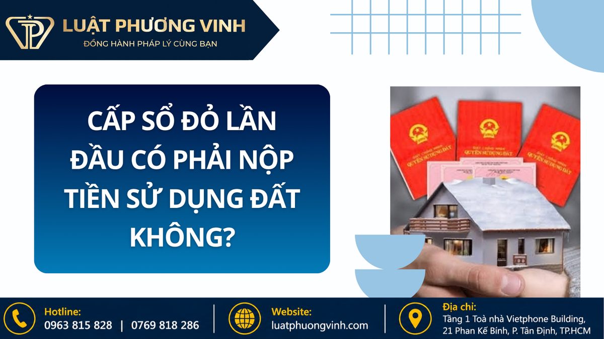 Cấp sổ đỏ lần đầu có phải nộp tiền sử dụng đất không?