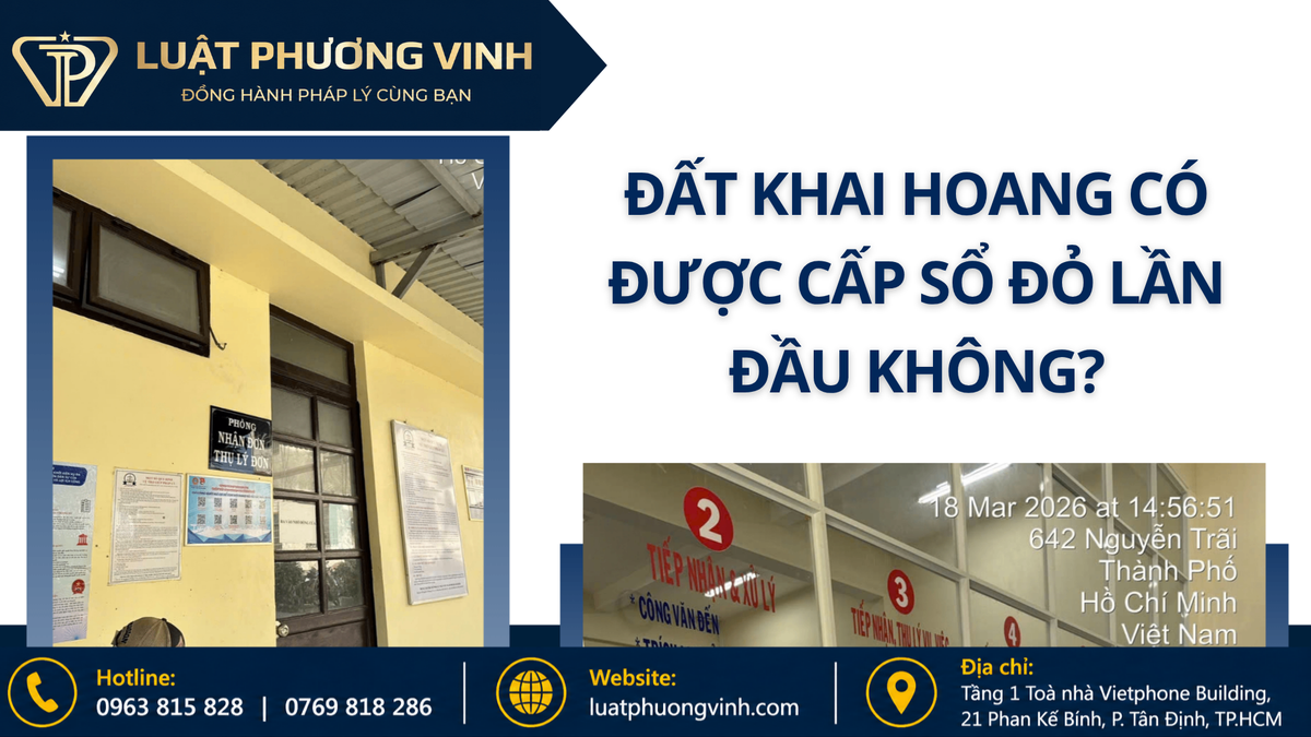 Đất khai hoang có được cấp sổ đỏ lần đầu không?