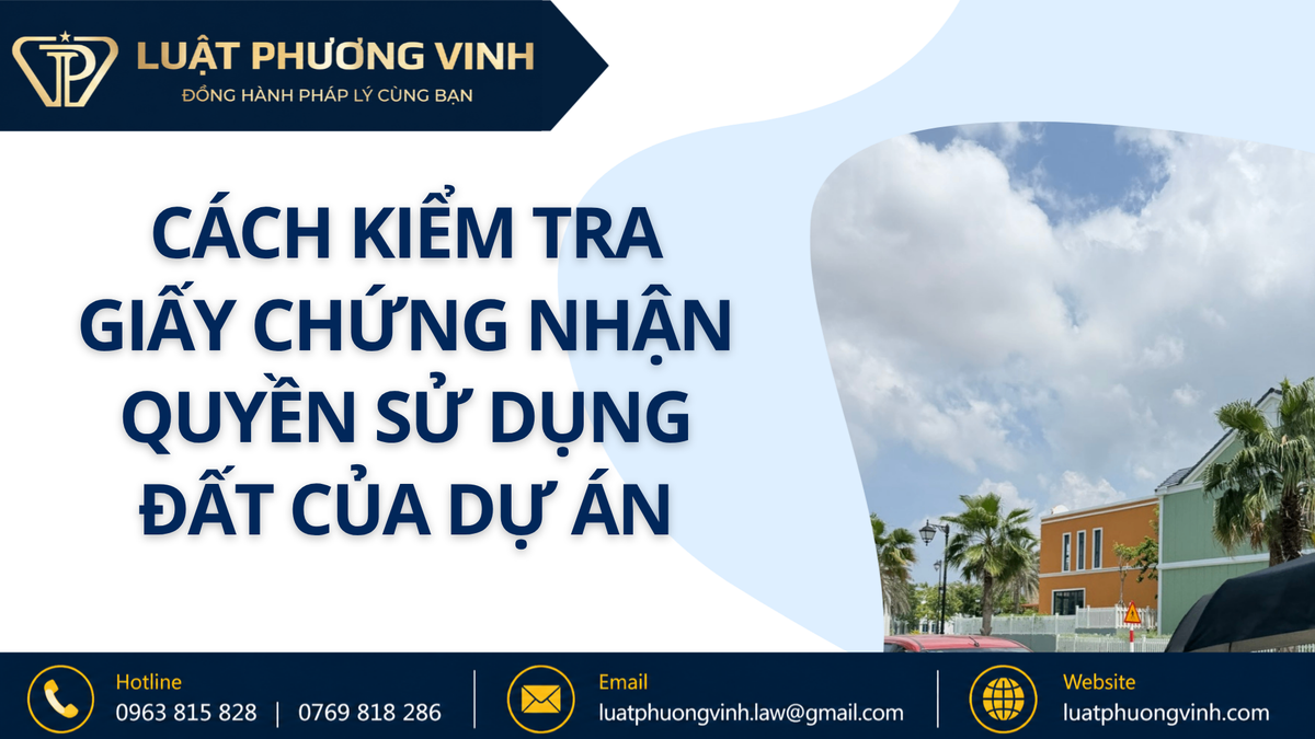 Cách kiểm tra giấy chứng nhận quyền sử dụng đất của dự án