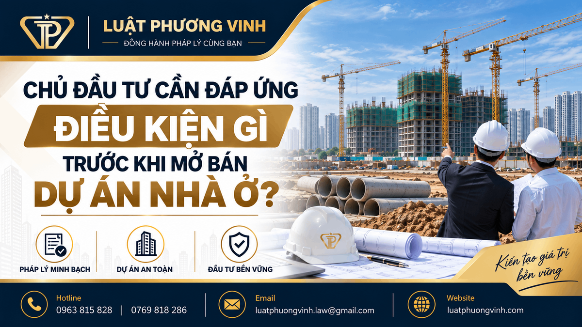 Chủ đầu tư cần đáp ứng điều kiện gì trước khi mở bán dự án nhà ở?