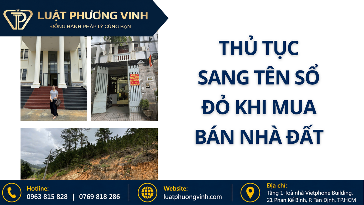 Thủ tục sang tên sổ đỏ khi mua bán nhà đất