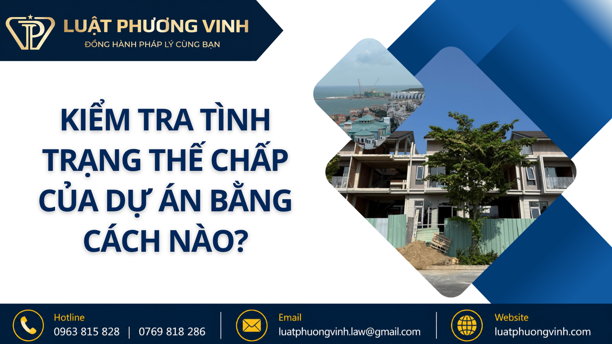 Kiểm tra tình trạng thế chấp của dự án bằng cách nào?
