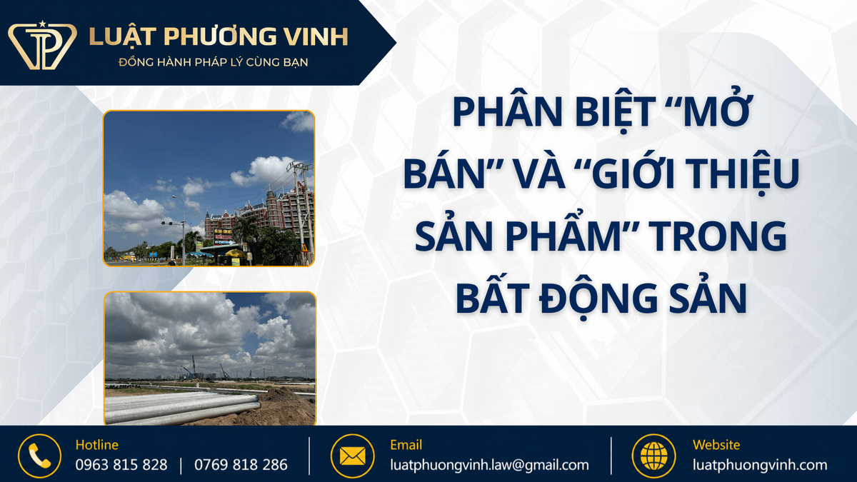Phân biệt “mở bán” và “giới thiệu sản phẩm” trong bất động sản