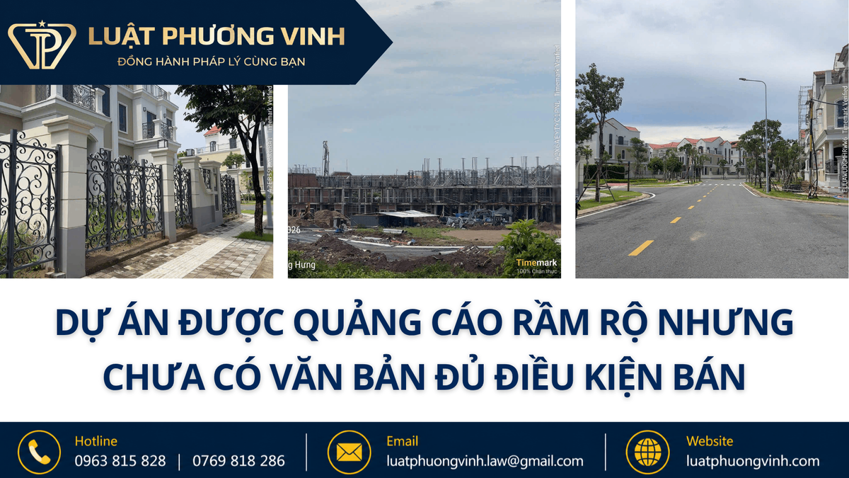 Dự án được quảng cáo rầm rộ nhưng chưa có văn bản đủ điều kiện bán?